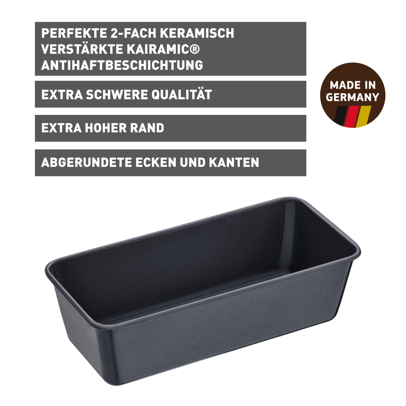 Kaiser Backformen Kastenform La Forme Plus, sauerteigbeständig, schnittfest, backofenfest, Made in Germany, Herstellergarantie: 10 Jahre auf die Antihaftbeschichtung
