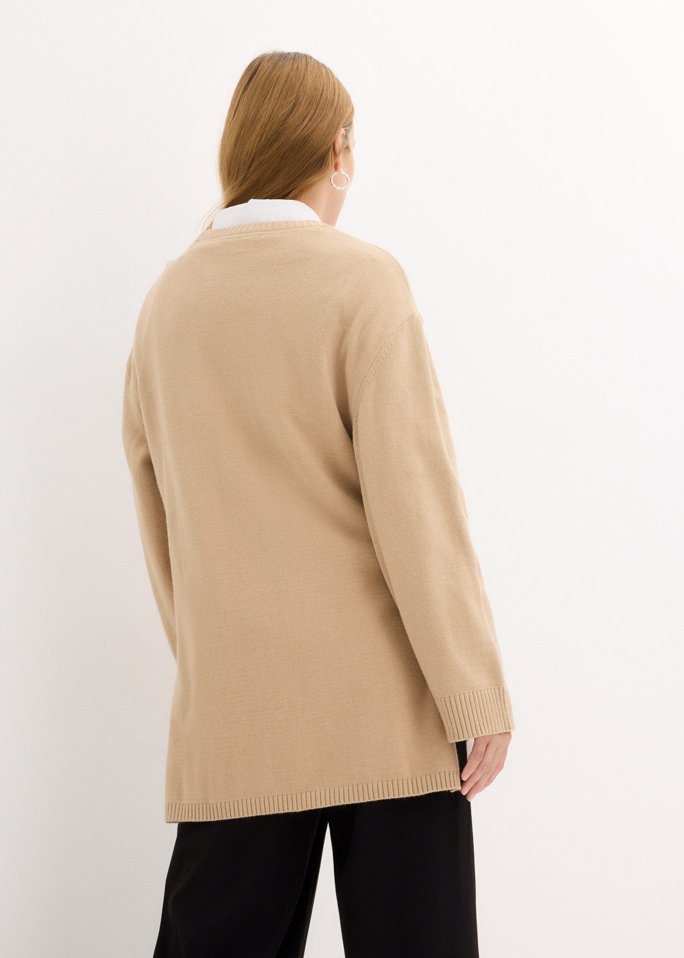 bonprix Strickpullover mit Seitenschlitzen günstig online kaufen