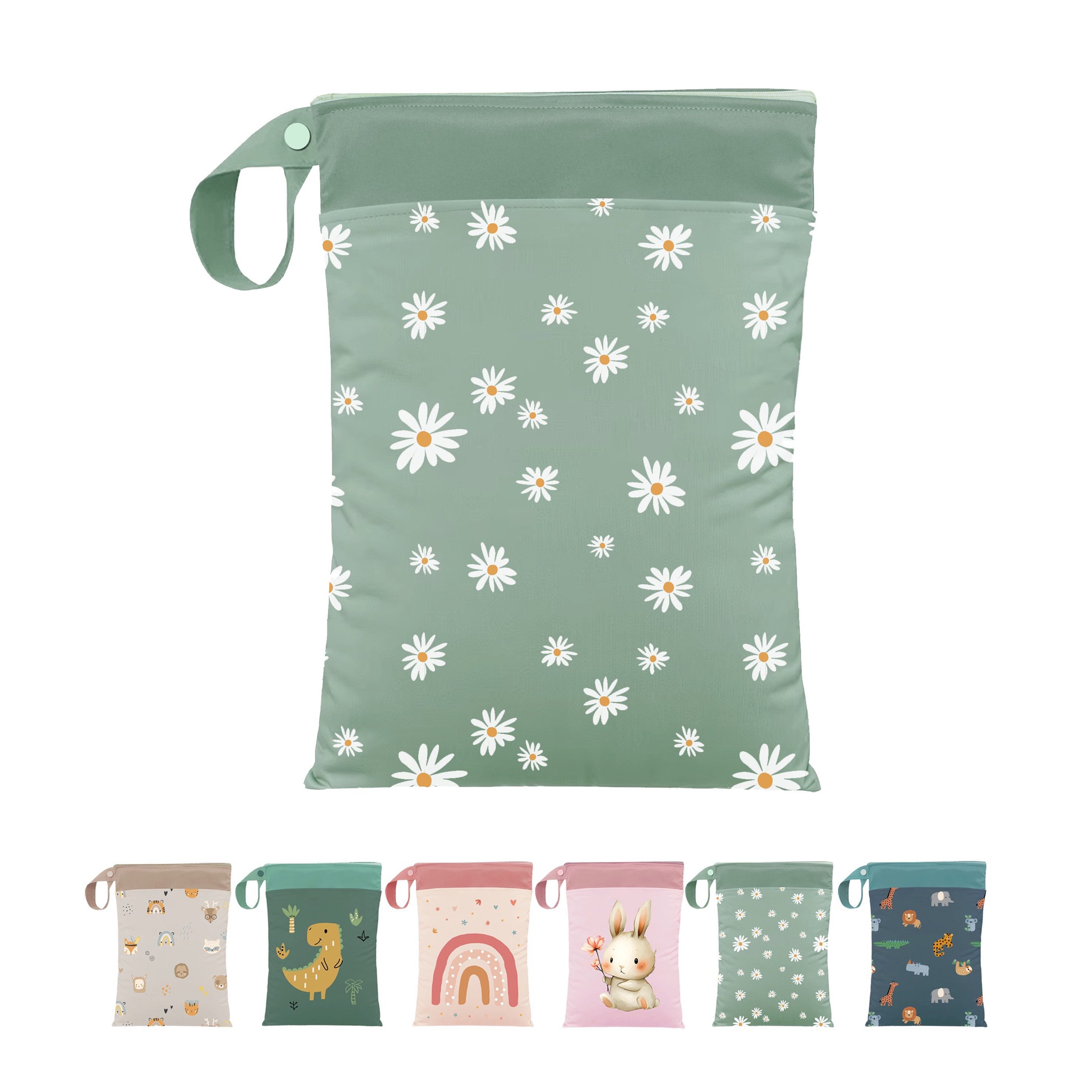 Artee Wickeltasche Nasstasche für Wechselwäsche Kita, Kindergarten, Strand, 1 Stück