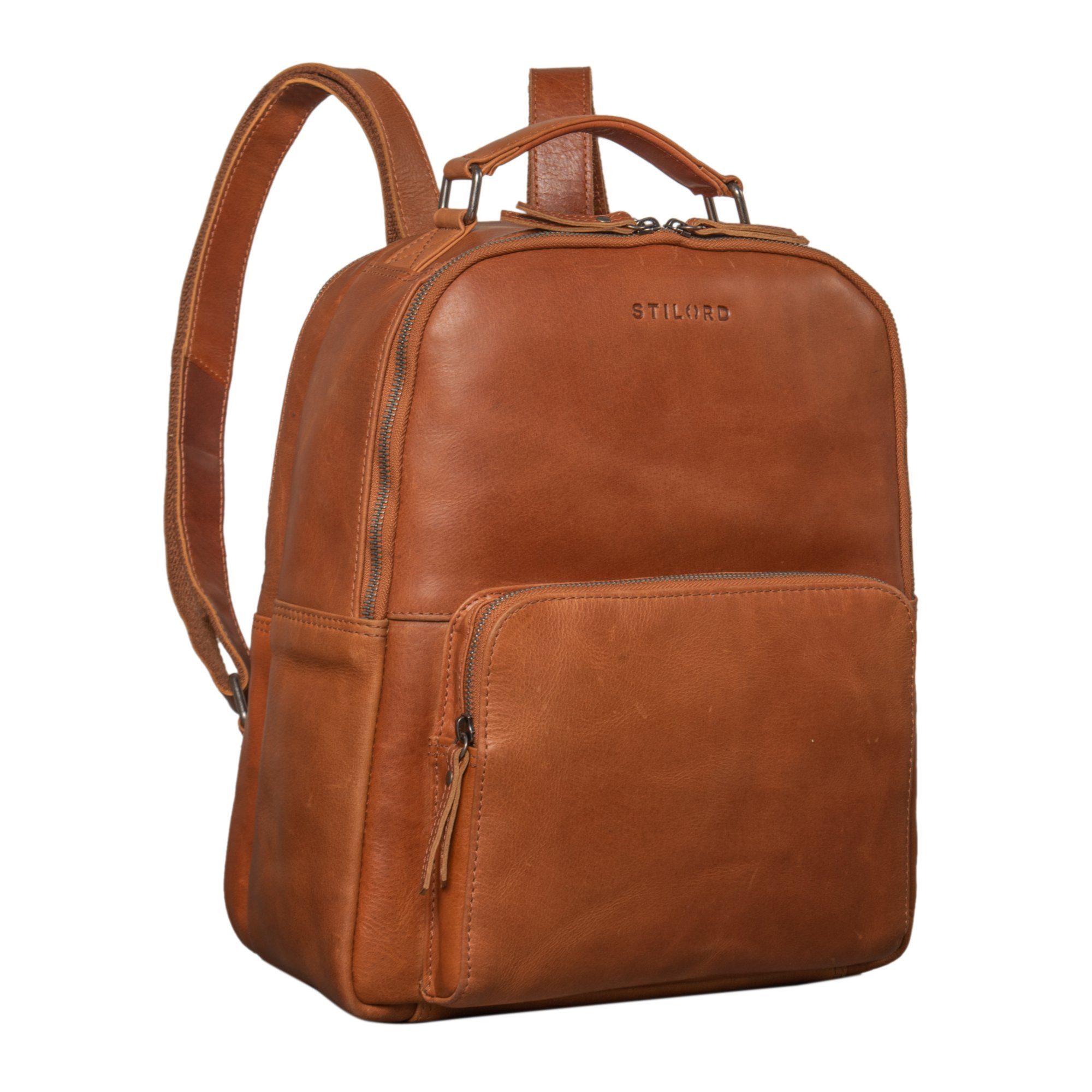 STILORD Notebookrucksack “Cassidy” Laptop Rucksack Leder