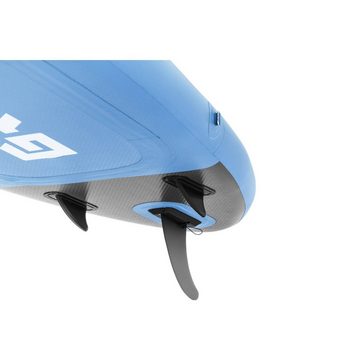 Gymrex Inflatable SUP-Board Stand Up Paddleboard SUP-Board aufblasbar 105 kg hellblau Doppelkammer