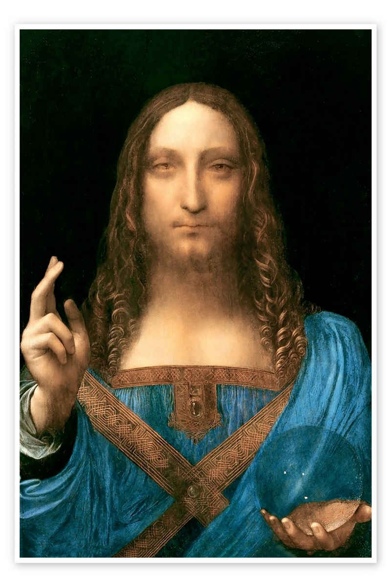Posterlounge Poster Leonardo da Vinci, Salvator Mundi, Malerei