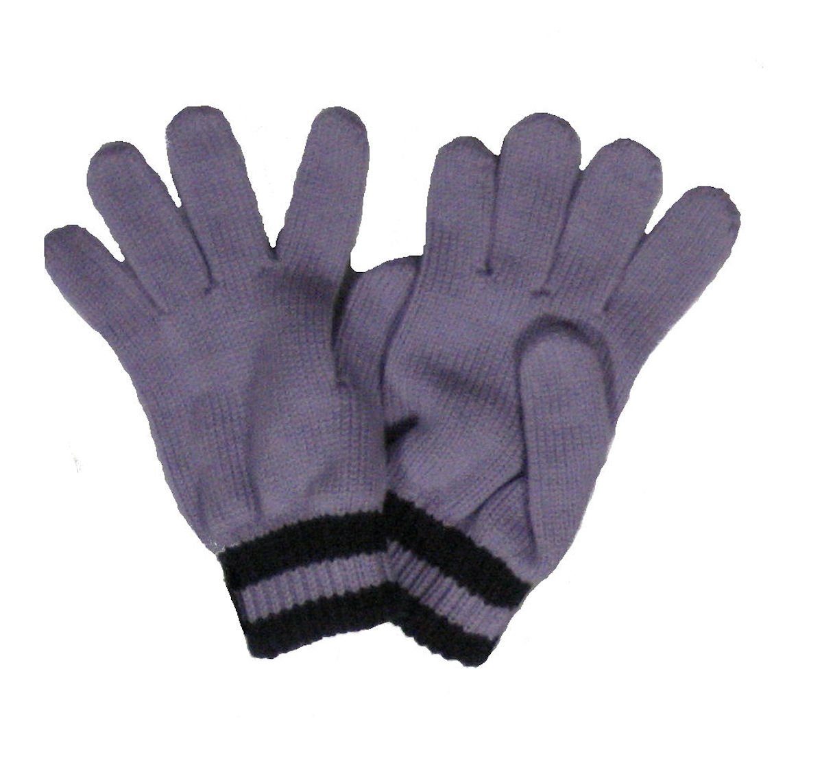 Fiebig Strickhandschuhe Fiebig Mädchen Handschuhe in Strick Fingerhandschuhe violett | Strickhandschuhe