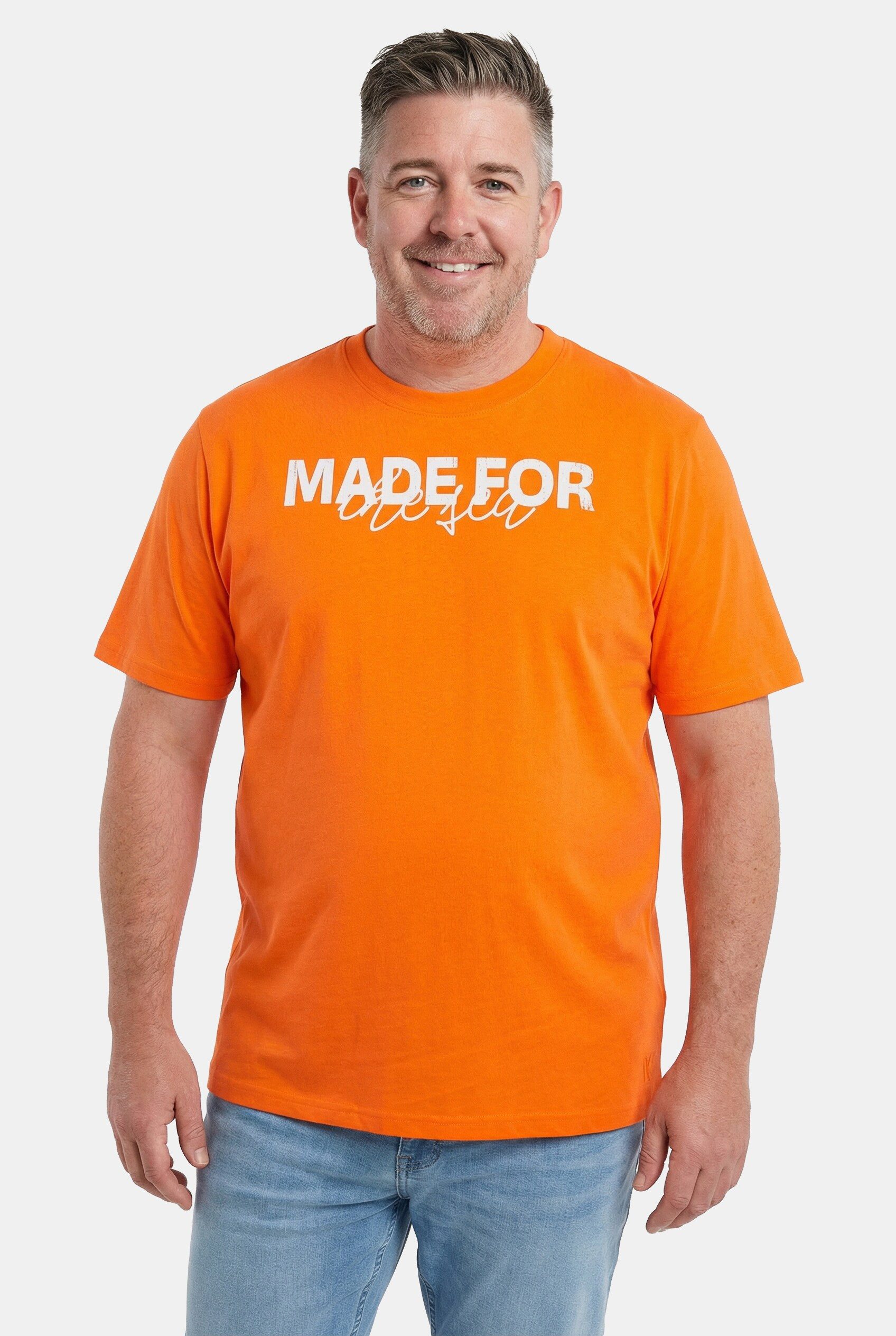 T-Shirt T-Shirts 2er-Pack Brustprint Halbarm Rundhals