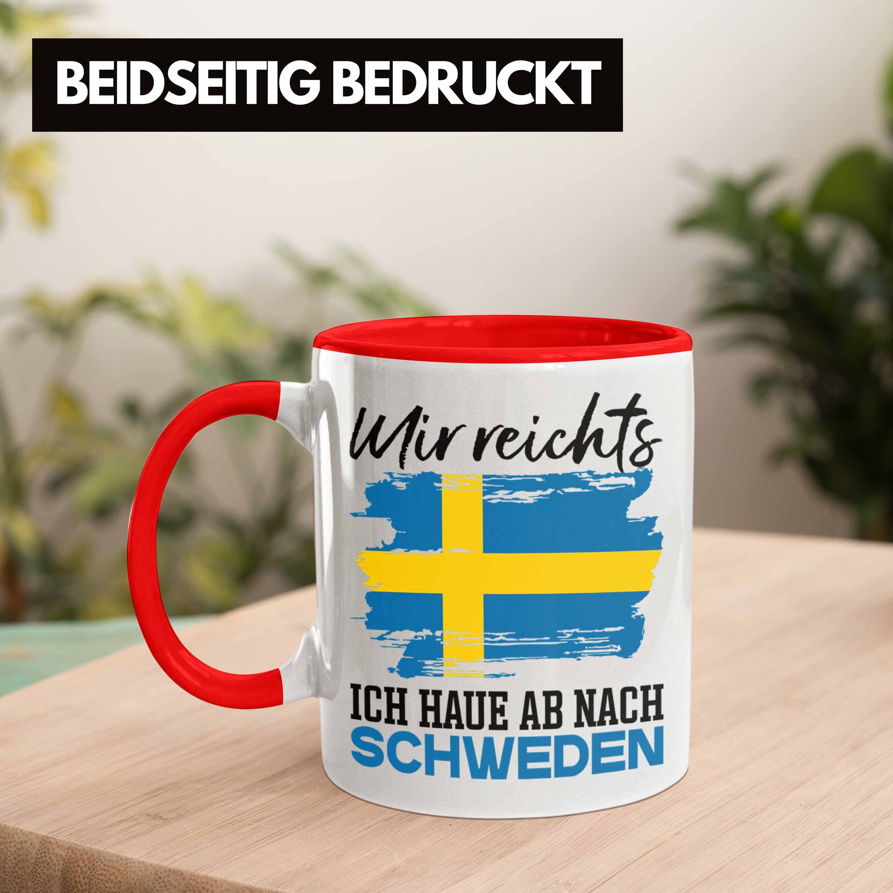 Ich Reichts Nach Hau U Geschenk Schweden Tasse Mir Urlaub Ab Rot Schweden Trendation Tasse
