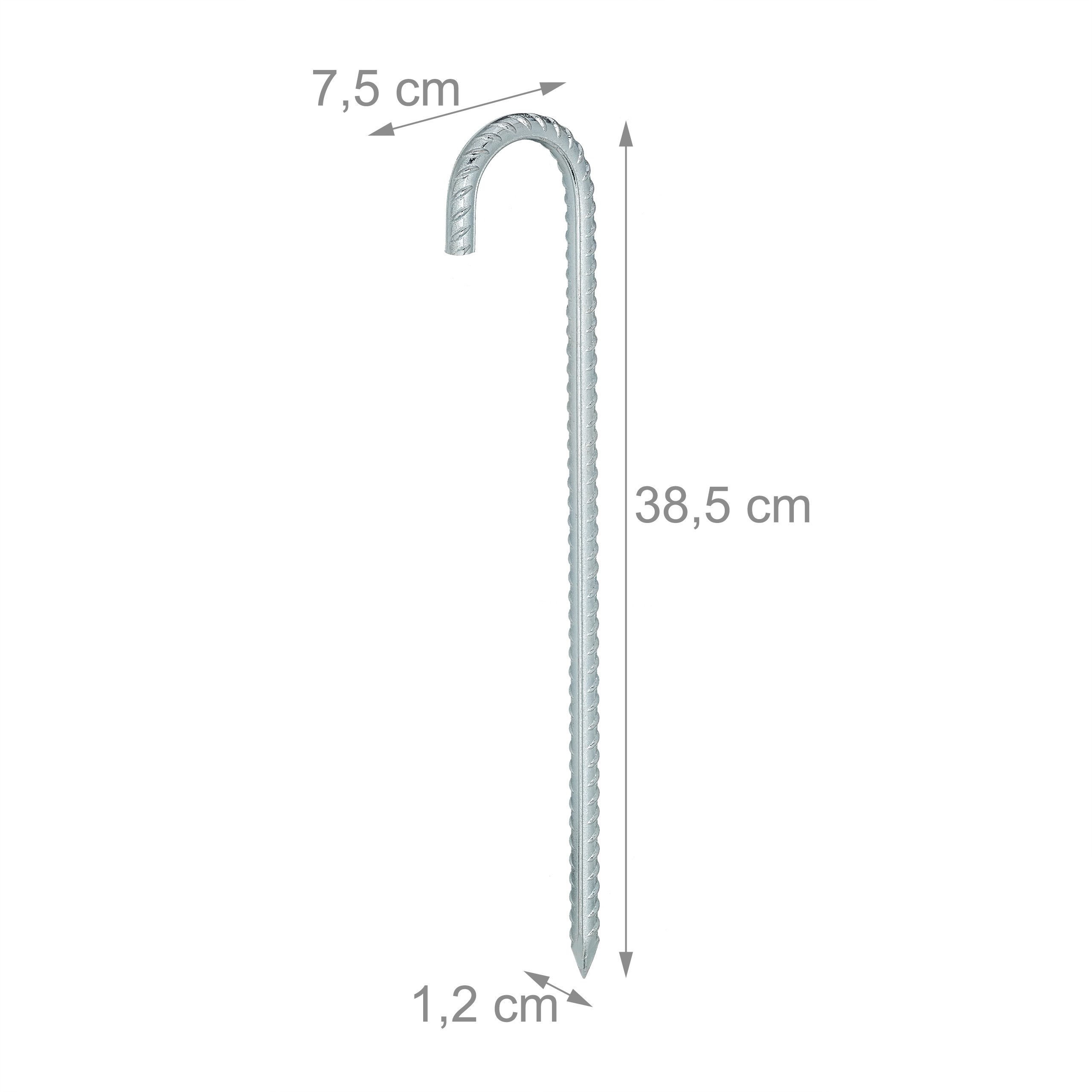 relaxdays Zelthering XL Bodenanker 10er Set, (10-St) – Bild 4 von 5