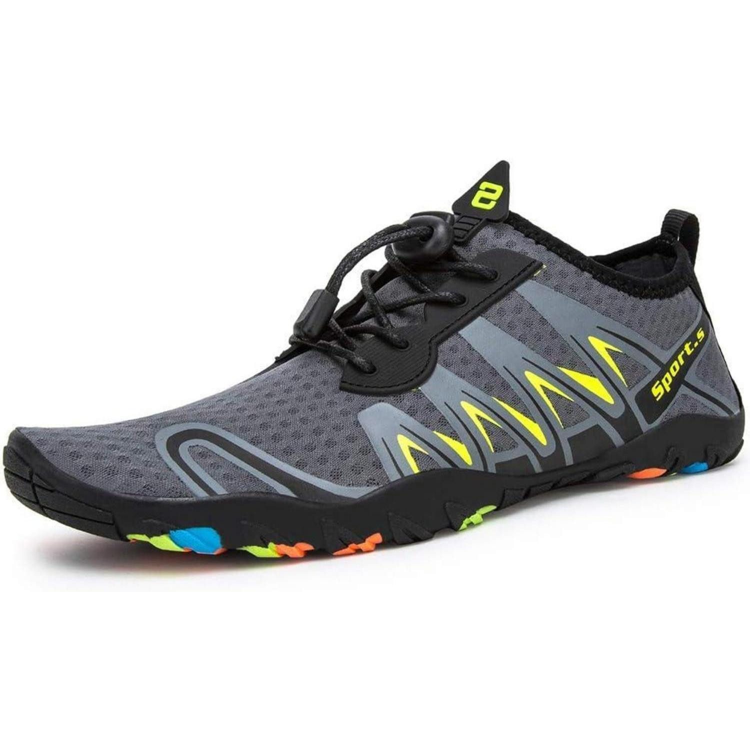 Strandschuhe Wasserschuhe Unisex Atmungsaktiv 41 EU S901 Grau Wasserschuh