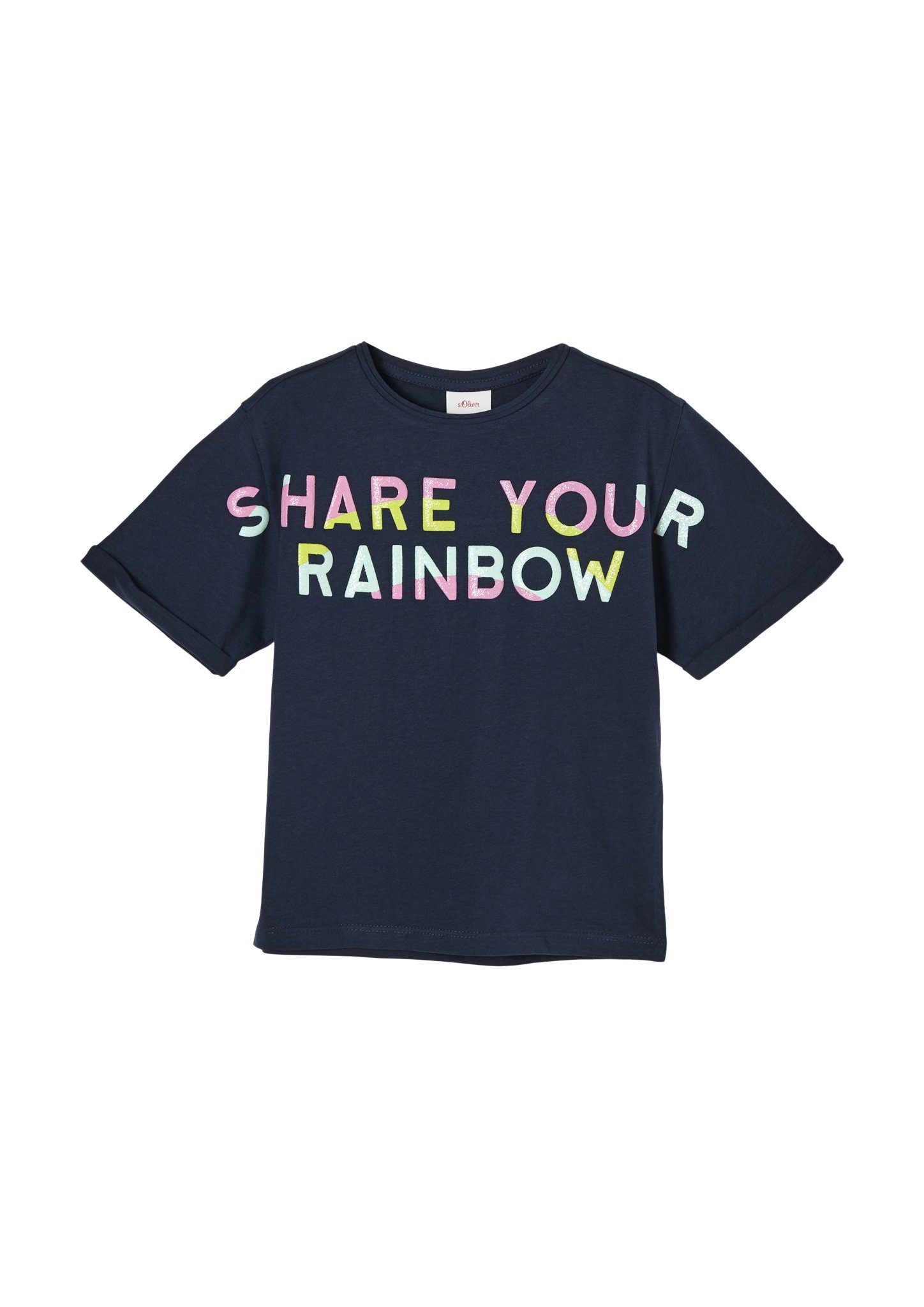 s.Oliver T-Shirt & Langarmshirt Jerseyshirt mit Schrift-Print