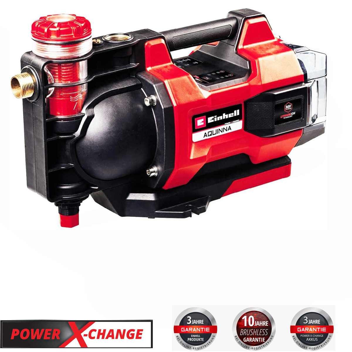 Einhell Akku-Gartenpumpe AQUINNA 36/38 F LED günstig online kaufen