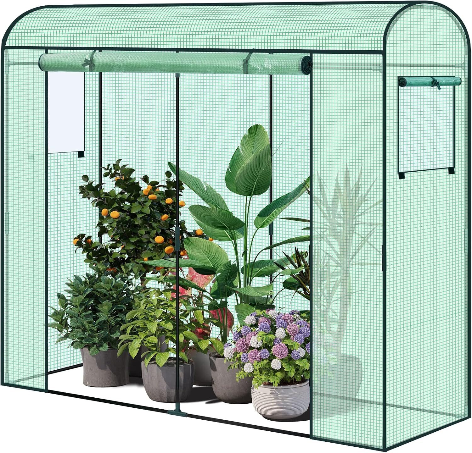 Woltu Foliengewächshaus, Winterfest, Folientunnel für Aufzucht Tomaten, mit günstig online kaufen