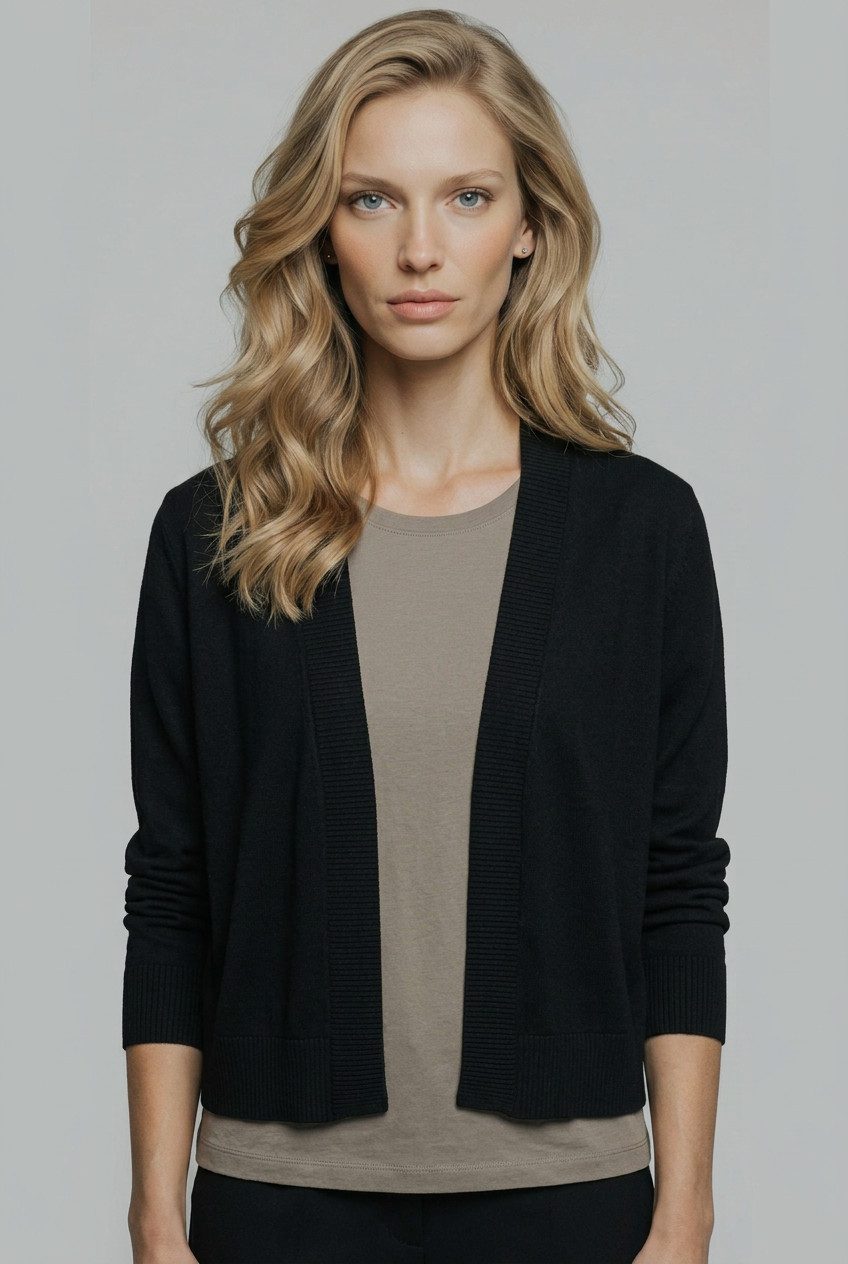 Marc O'Polo Cardigan Soft Knit Langarm, ohne Verschluß, Feinstrick