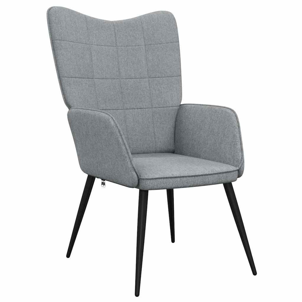 vidaXL Sessel Relaxsessel Hellgrau Stoff (1-St) günstig online kaufen