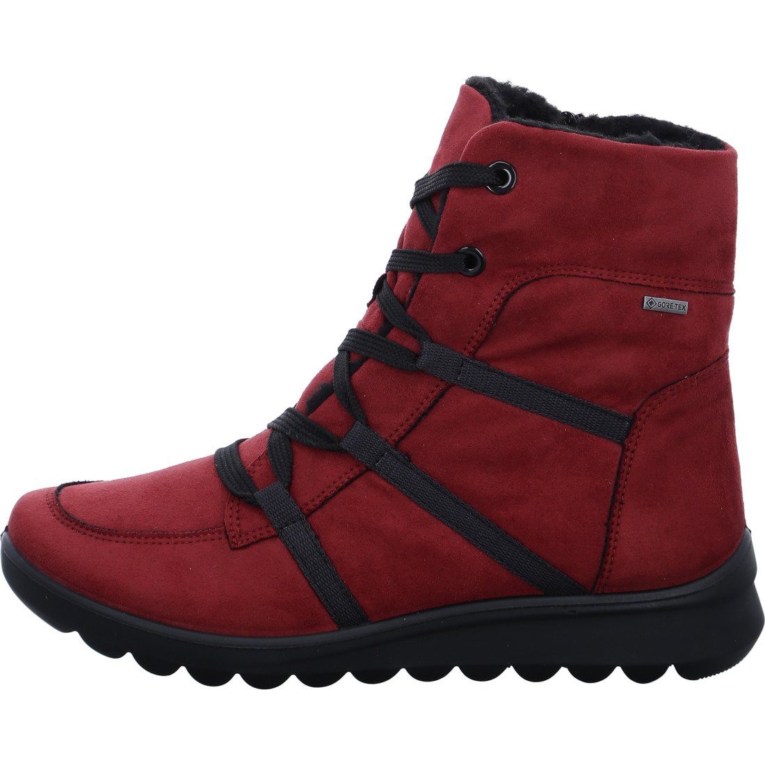 049634 Toronto Ara Damen rot Schuhe, Ara Stiefel Stiefel Textil -