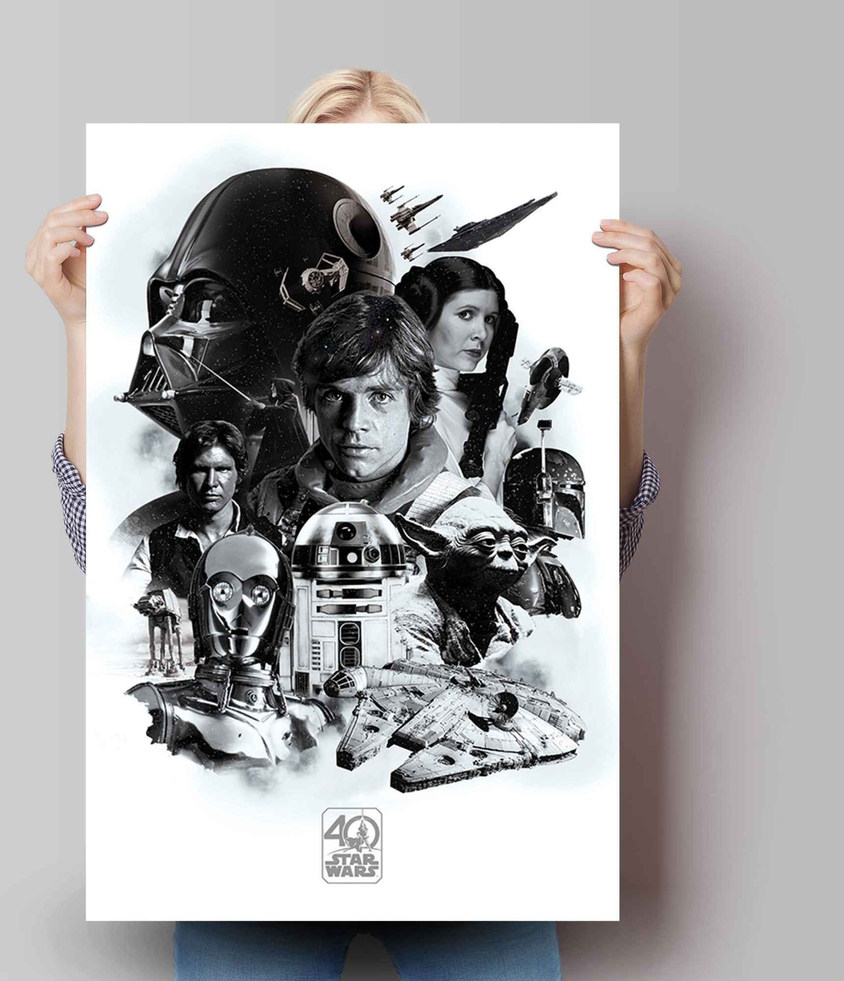 Reinders! Poster Poster Science-Fiction Star (1 40 Jahre, St) Wars
