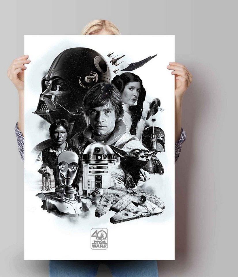 Reinders! Poster »Poster Star Wars 40 Jahre«, Science-Fiction (1 Stück)-HomeTrends