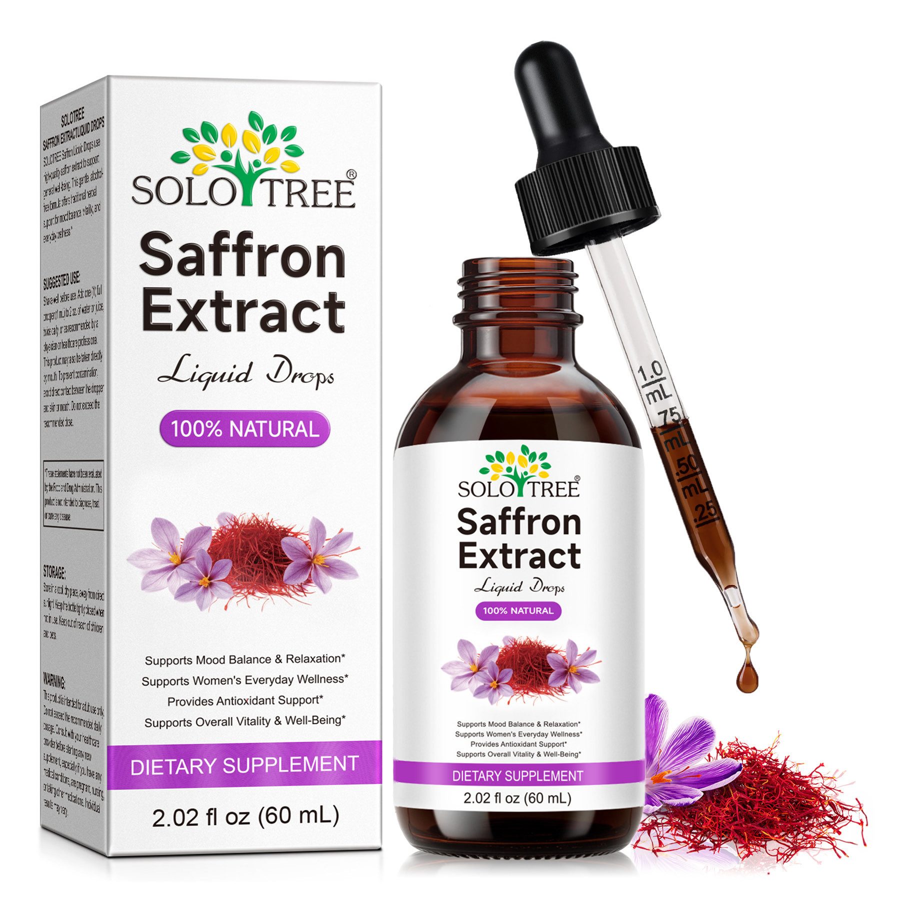 P-Beauty Cosmetic Accessories Safran Extrakt Tropfen für Innere Balance Vitalität Vegan 60ml Nahrungsergänzungsmittel, Tropfen, Superfood, Allgemeines Wohlbefinden, Frauengesundheit, Stoffwechselunterstützung