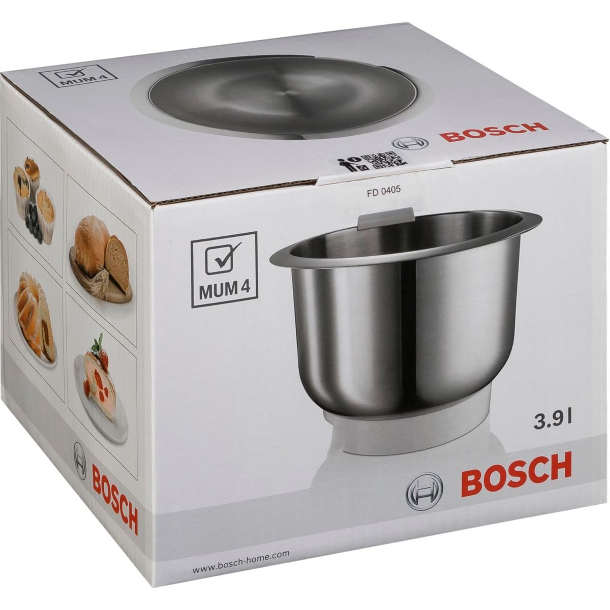 Küchenmaschine MUZ 4 ER 2 Edelstahl Rührschüssel