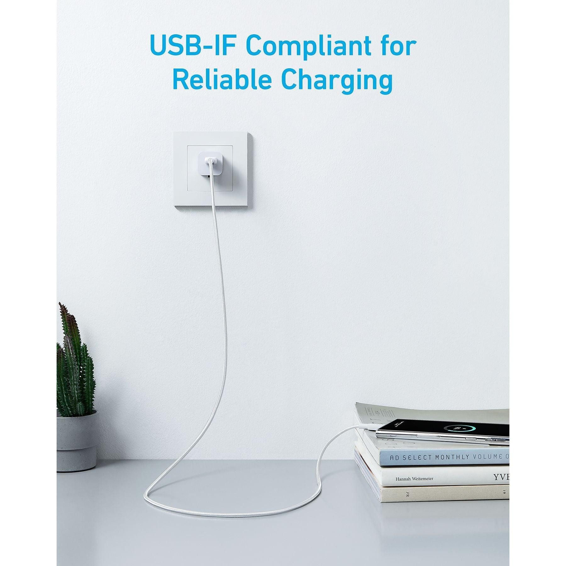 Anker Anker 322 Computer-Kabel, USB-C Kabel, 1,8 m, Weiß, Daten & Schnellladung