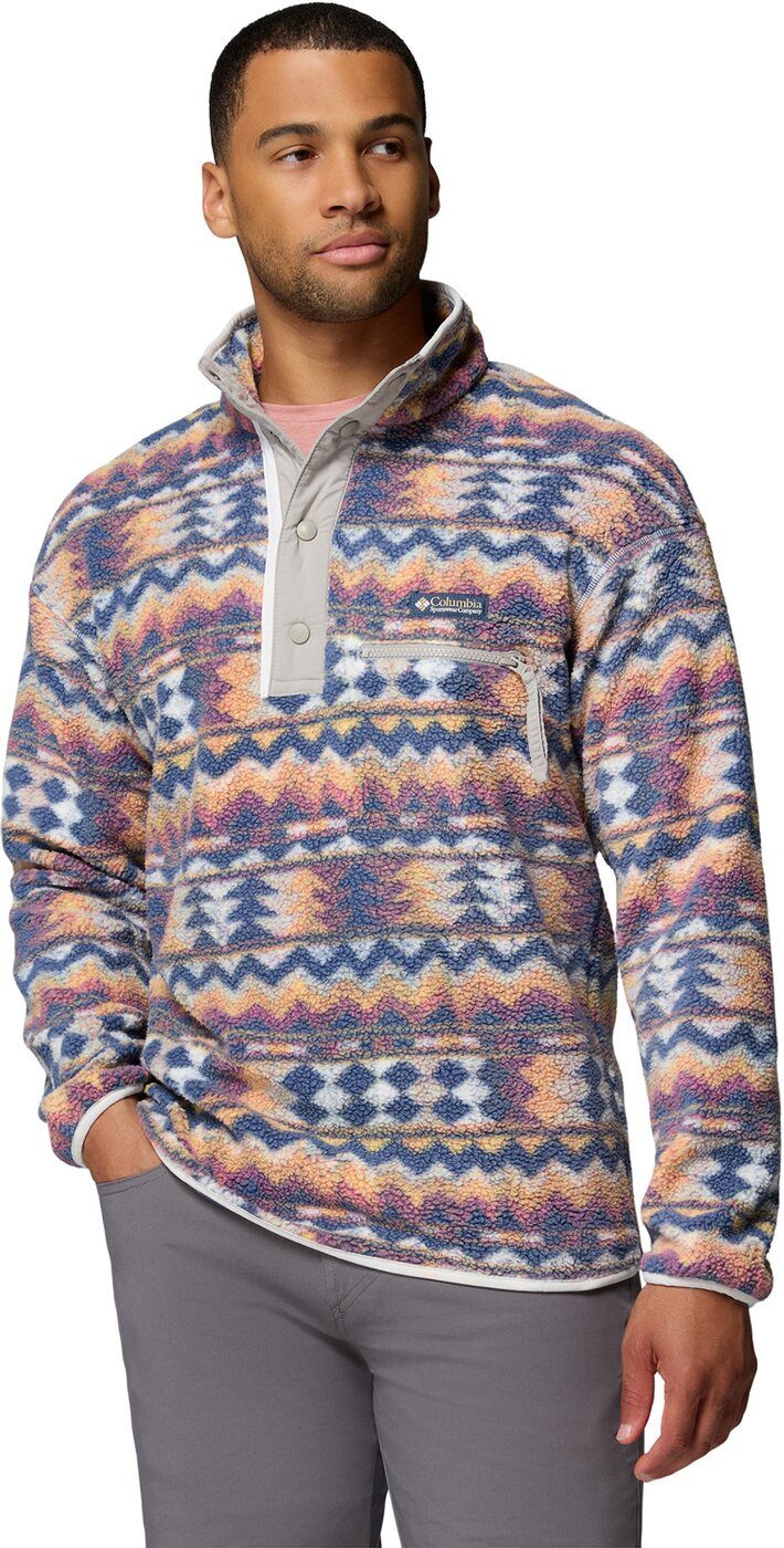 Columbia Longpullover Helvetia? II Printed Half Snap Fleece SEA SALT, RETROTREE
