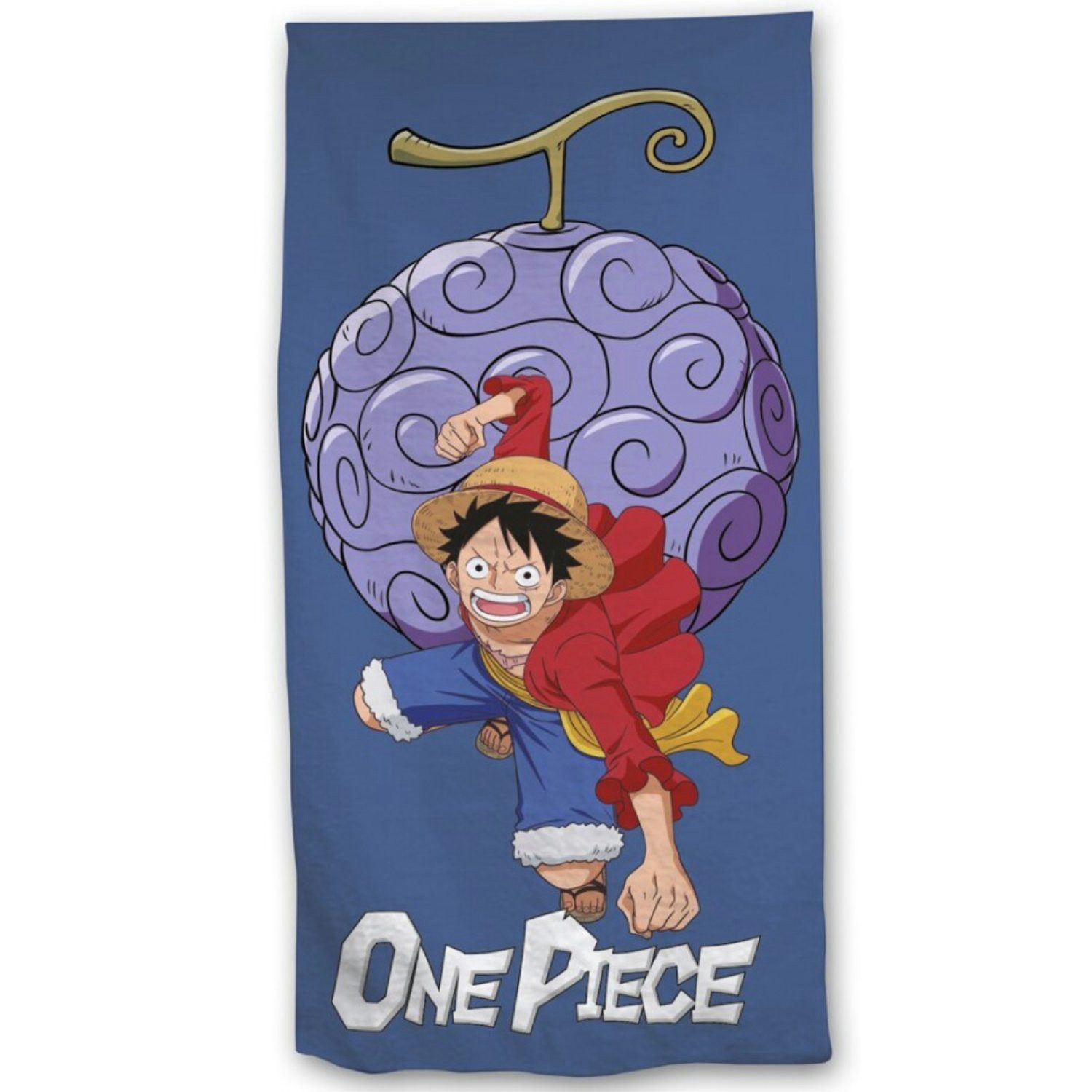 One Piece Anime Strandtuch One Piece Monkey D Ruffy Mikrofaser Strandtuch Handtuch Badetuch, 70 x 140 cm