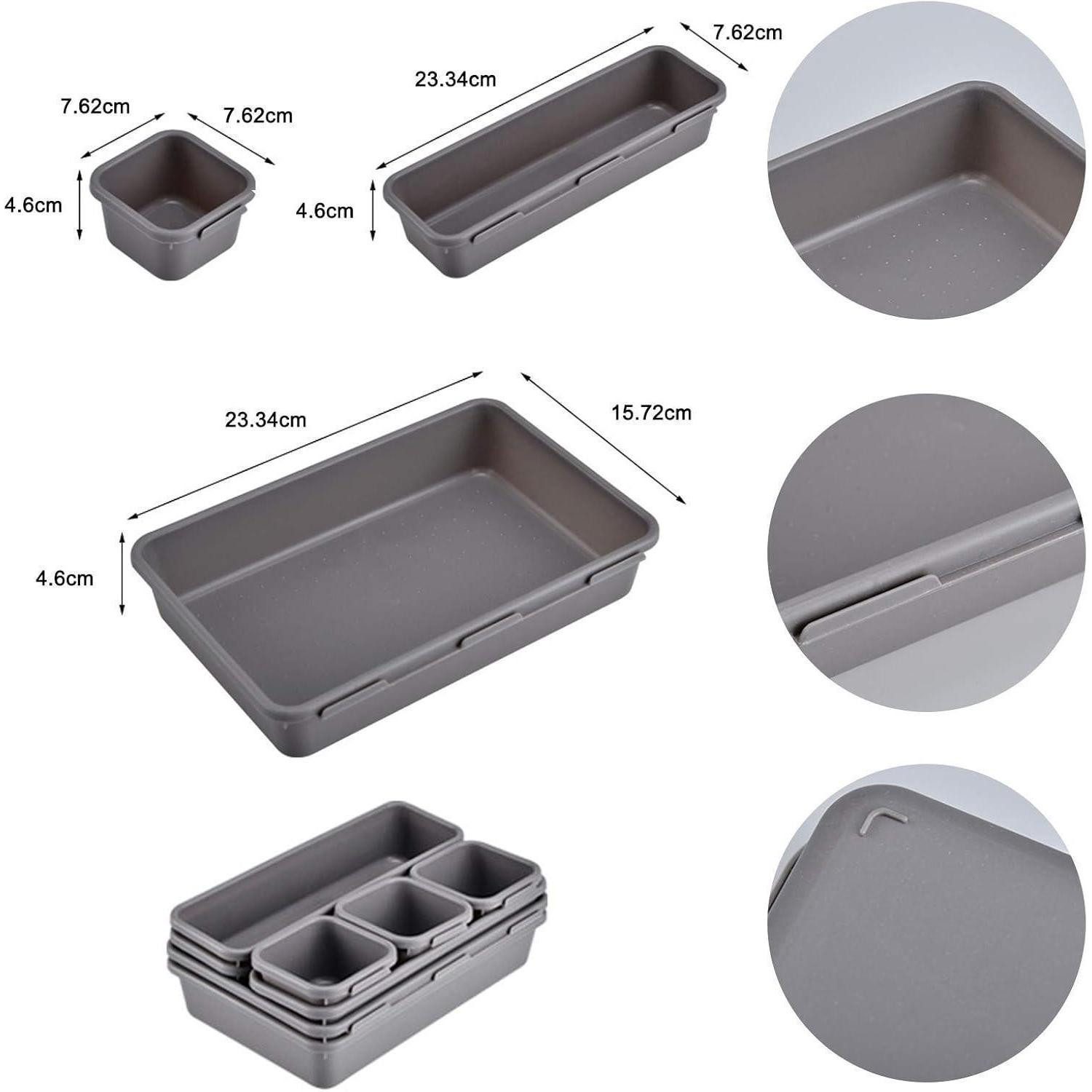 LuxusKollektion Schubladeneinsatz Schubladen Organizer Set 8-teilig Aufbewa günstig online kaufen