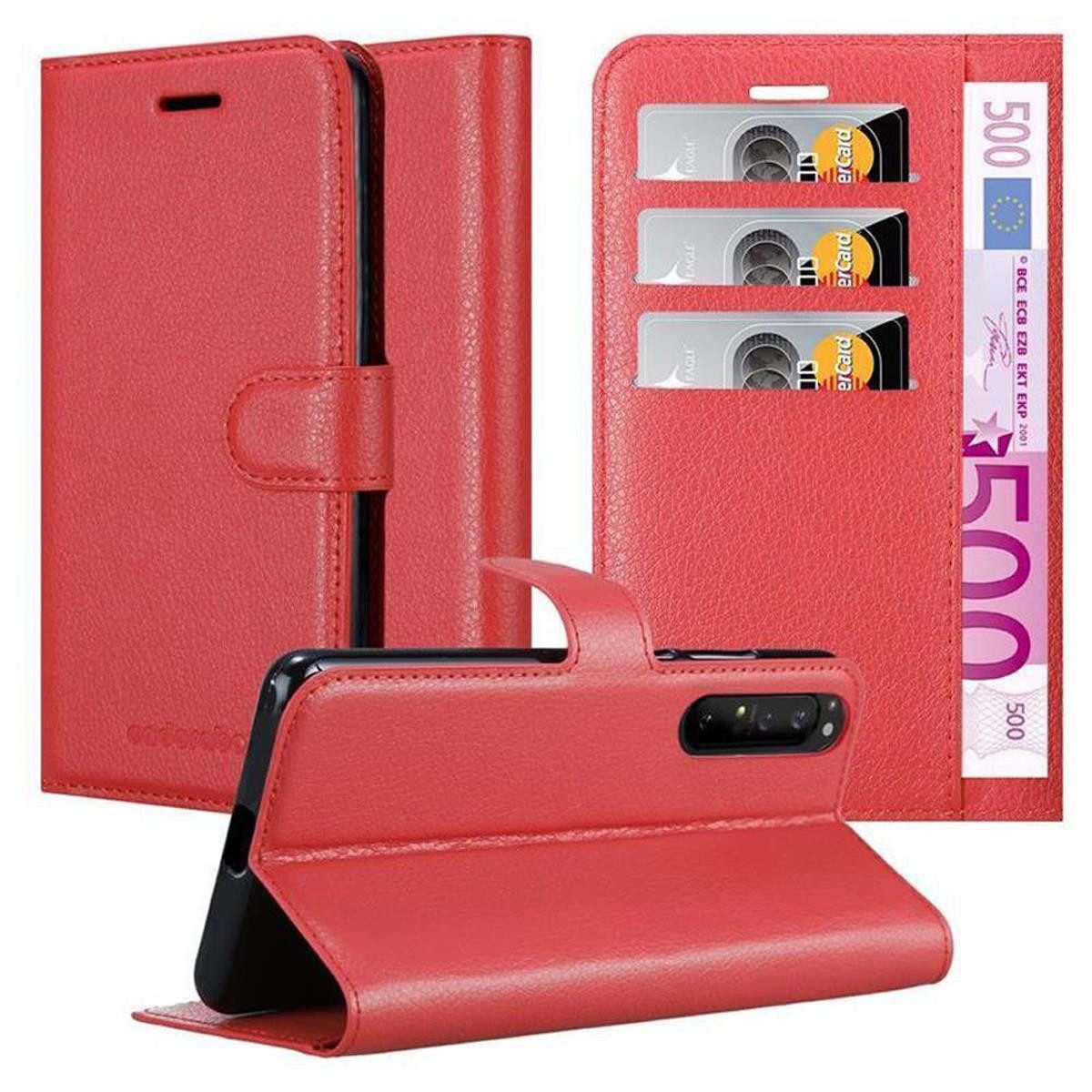 Cadorabo Handyhülle für Sony Xperia 1 II Hülle Sony Xperia 1 II, Hülle Schutzhülle mit Standfunktion, Kartenfach und Magnetverschluss