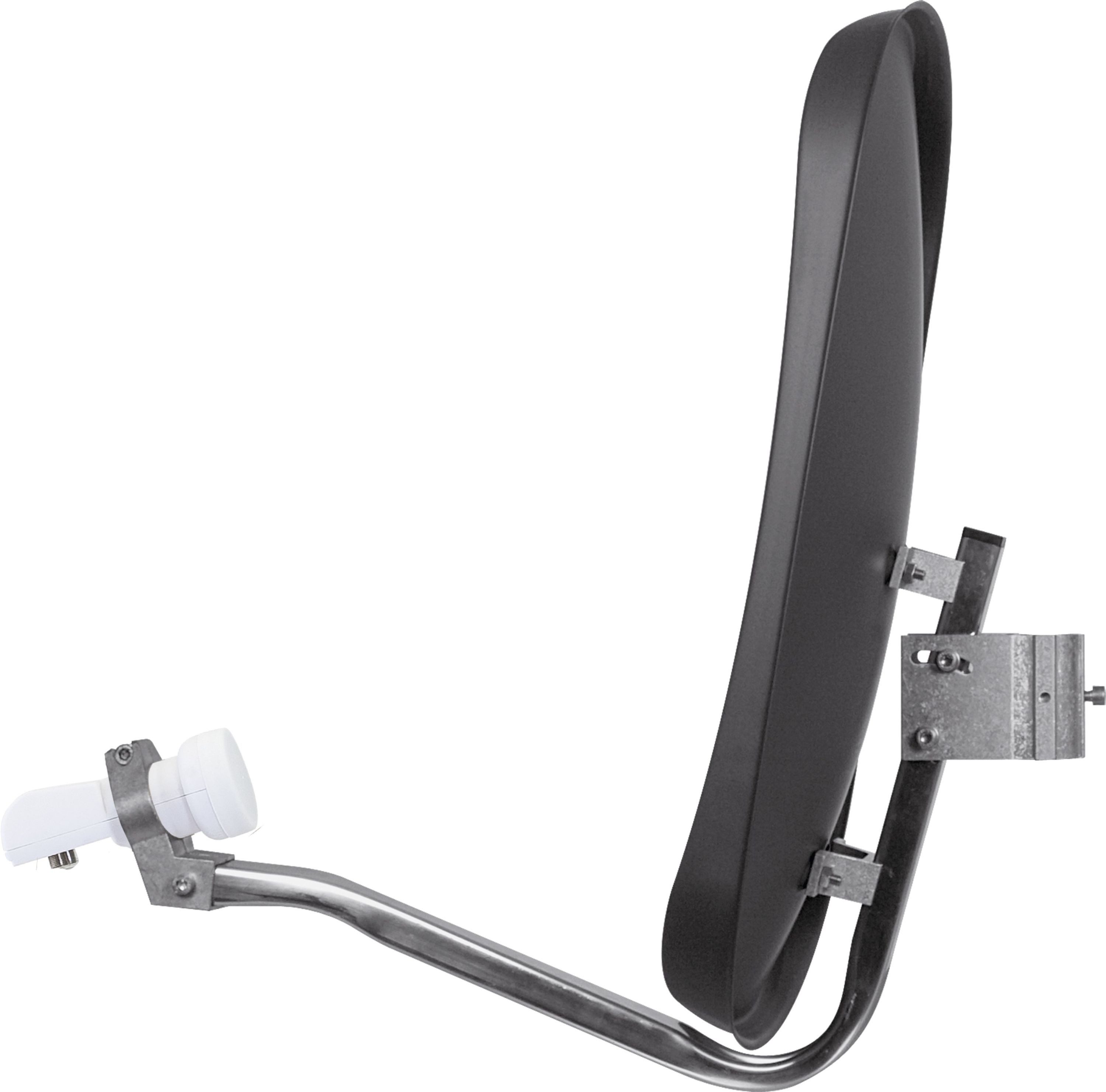 TechniSat DIGIDISH 45 mit Universal-Twin-LNB Sat-Spiegel (45 cm, Aluminium, 1 Orbitposition)