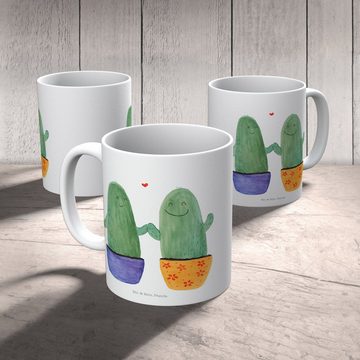 Mr. & Mrs. Panda Tasse Kaktus Liebe - Weiß - Geschenk, Liebesnachricht, Tasse, Kakteen, Gesc, Keramik, Einzigartiges Botschaft