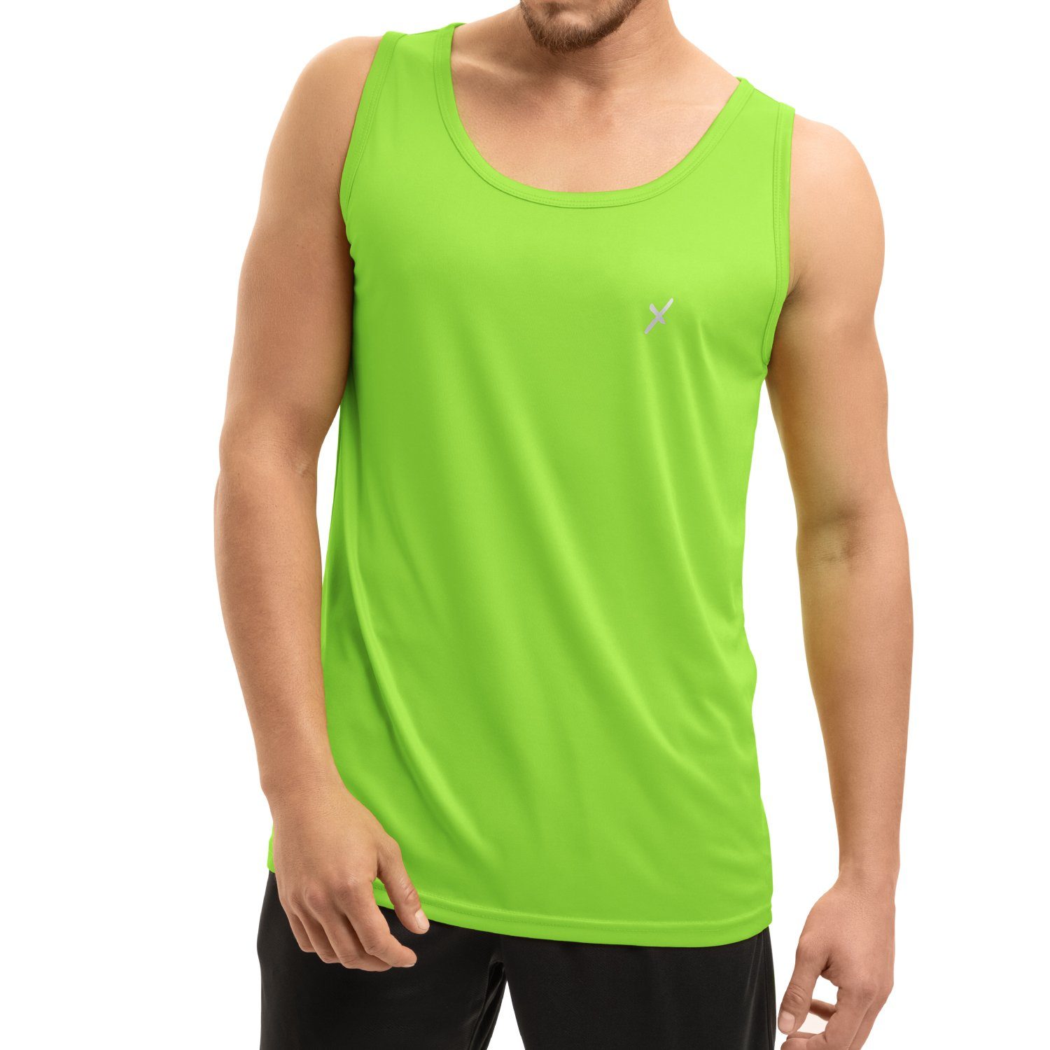 CFLEX Trainingsshirt Herren Sport Shirt Fitness Tanktop Sportswear Collection Grün