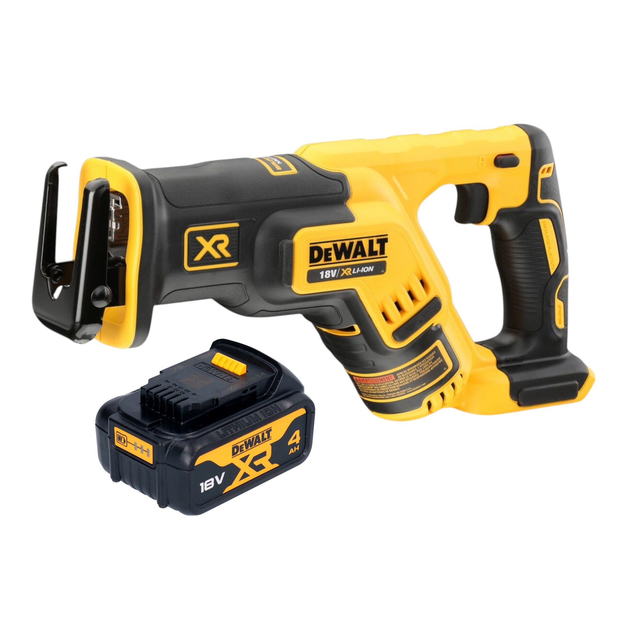 DeWalt Reciprosäge DCS 367 N Säbelsäge 18 V Brushless + 1x Akku 4,0 Ah - ohne Ladegerät