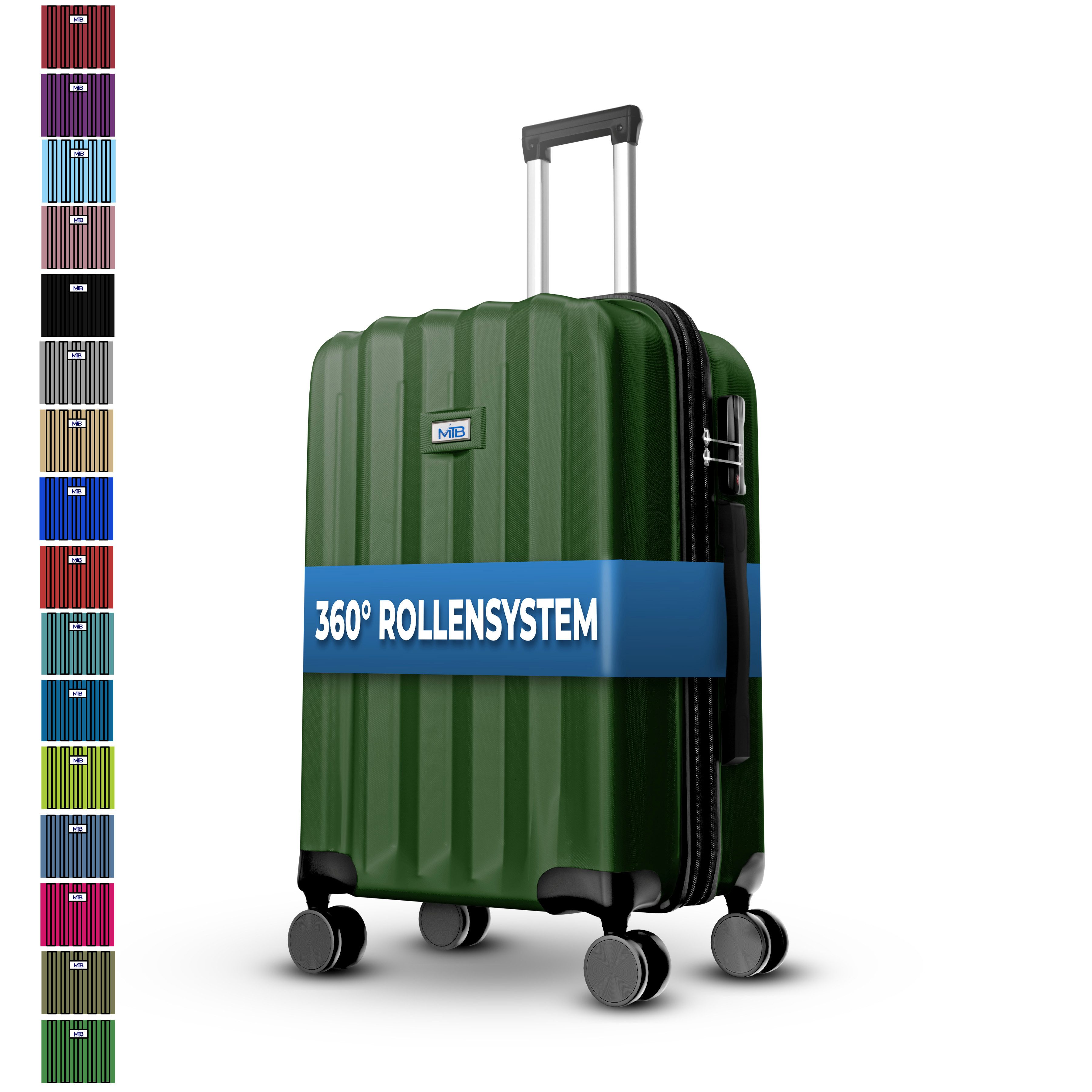 MTB Koffer Reisekoffer Rollkoffer Hartschalen Handgepäck ABS Dehnungsfuge, günstig online kaufen