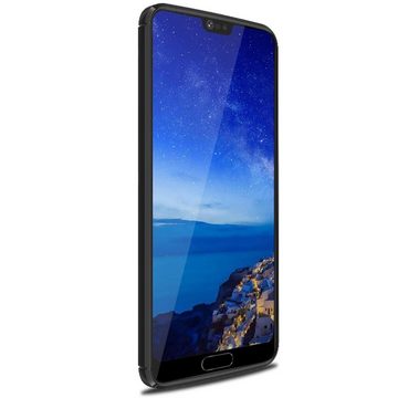 CoolGadget Handyhülle Carbon Handy Hülle für Huawei P20 Pro 6,1 Zoll, robuste Telefonhülle Case Schutzhülle für P20 Pro Hülle