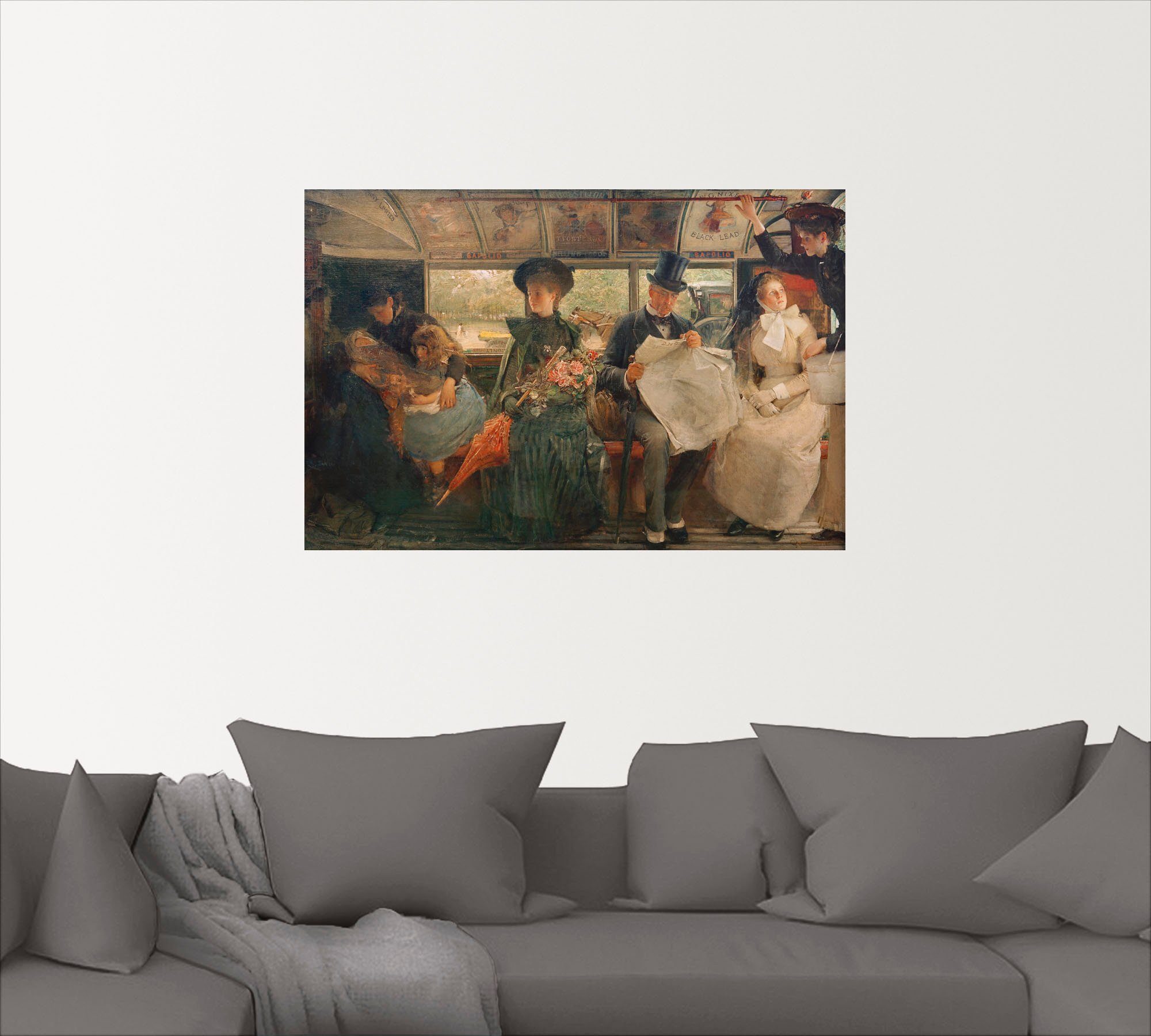 Artland Wandbild Gruppen in Wandaufkleber oder Bayswater-Omnibus, Alubild, (1 Größen versch. Leinwandbild, Der St), & als Familien Poster