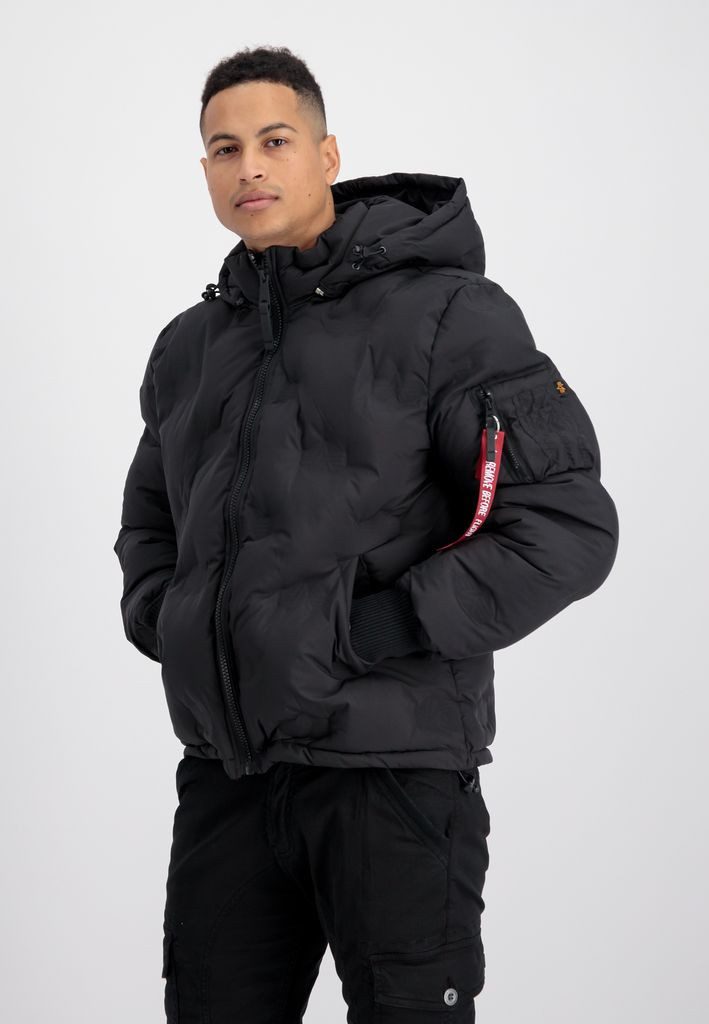 Alpha Industries Winterjacke Hooded Logo Puffer