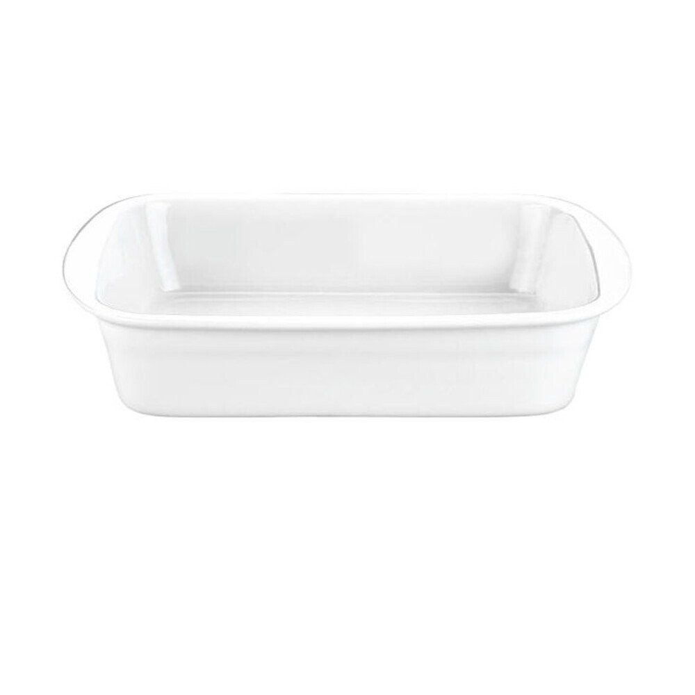 Pillivuyt Auflaufform Lasagneform rechteckig weiss Pillivuyt 34x25cm, Porzellan, (1-St), Lasagneform rechteckig weiss Pillivuyt, 34,00cm, Porzellan