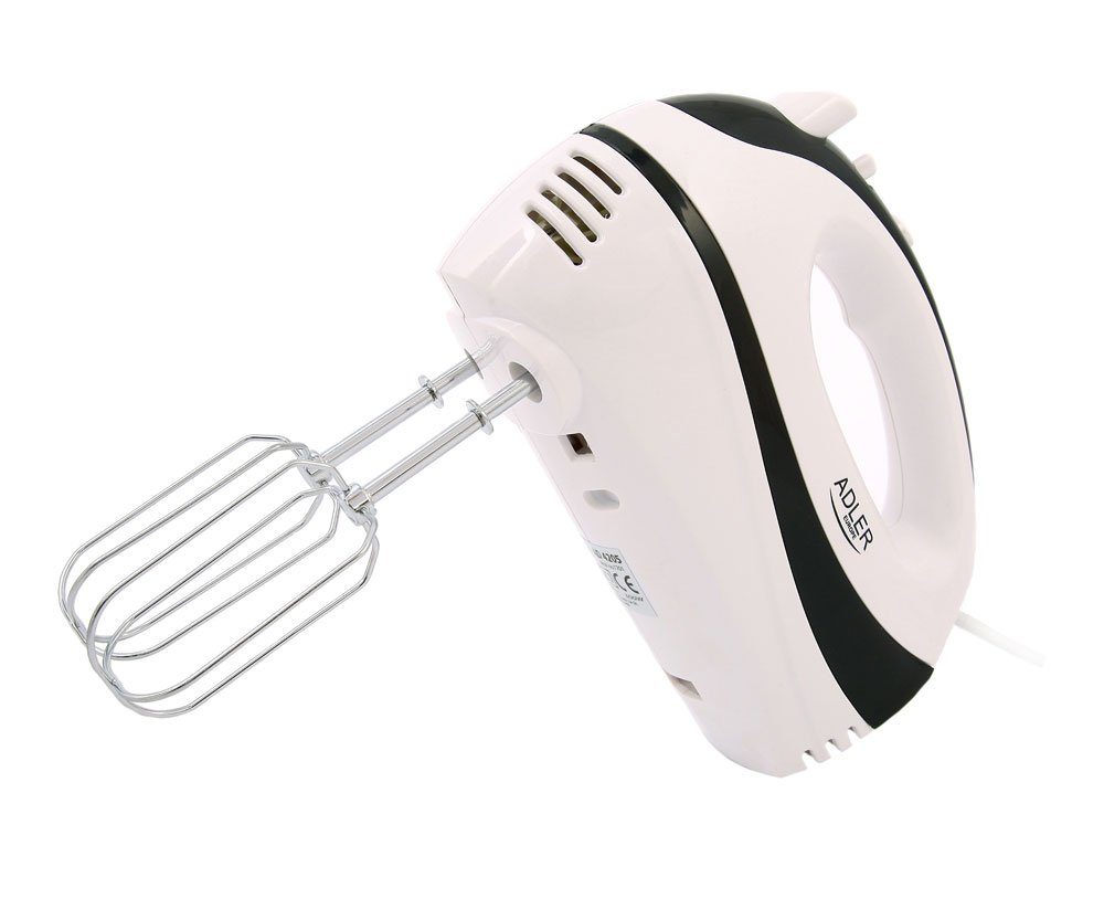 Adler Handmixer Adler AD 4205 b Handmixer weiß/schwarz 300 Watt