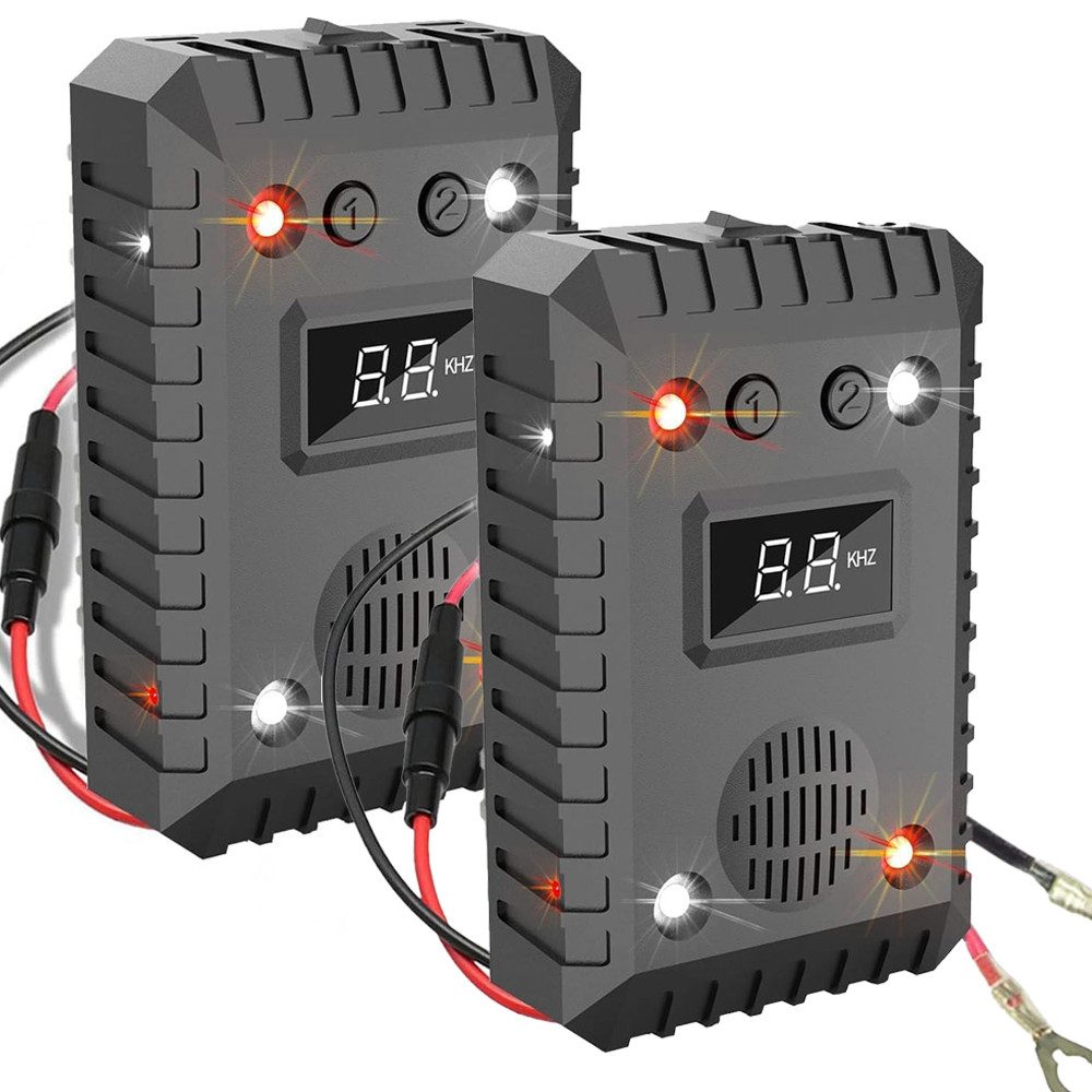 PRIISF Vibrations-Tierabwehr Marderschreck 80m² Ultraschall Auto Blitzlicht günstig online kaufen