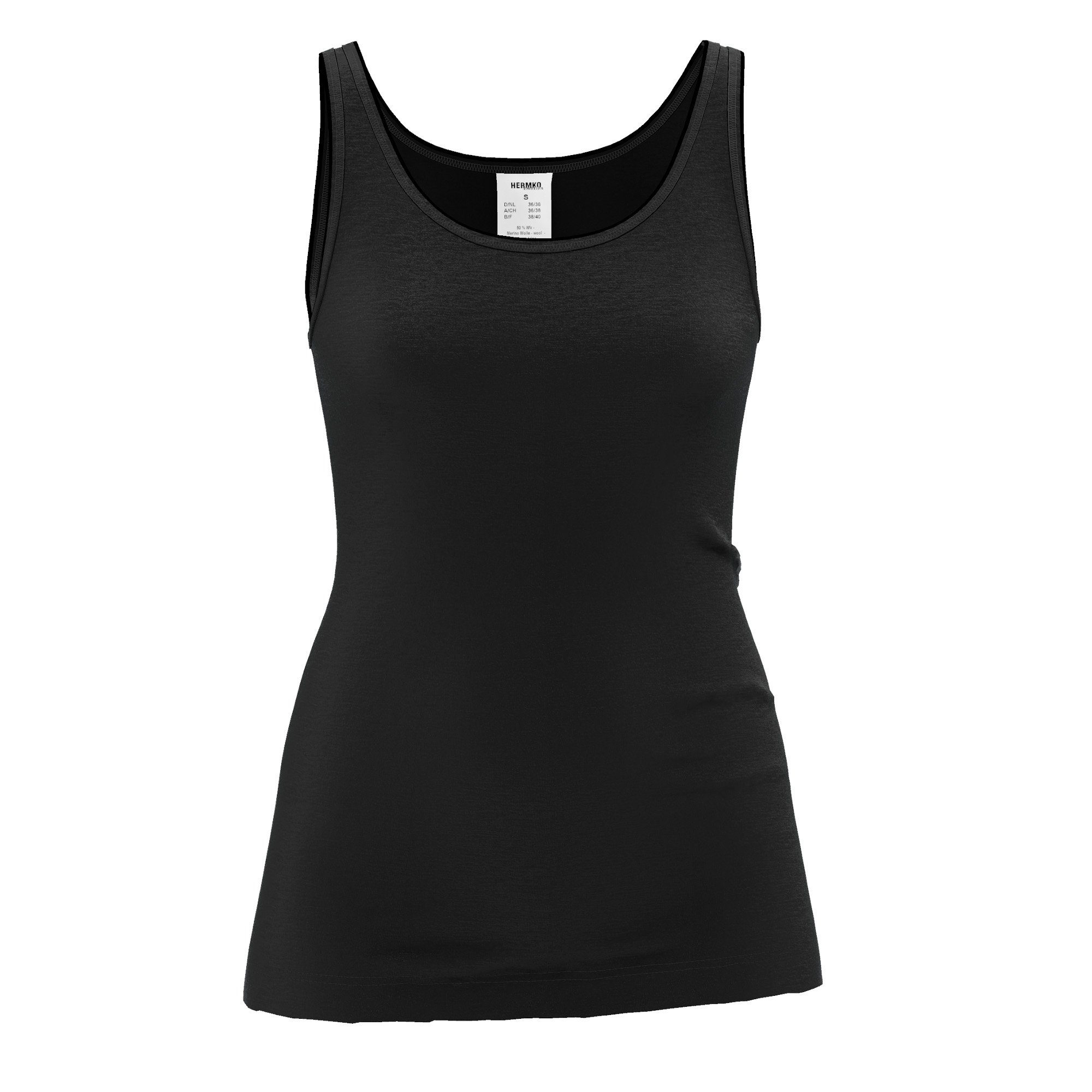 HERMKO Achselhemd 40310 Damen Achselhemd aus Merinowolle / Tencel günstig online kaufen