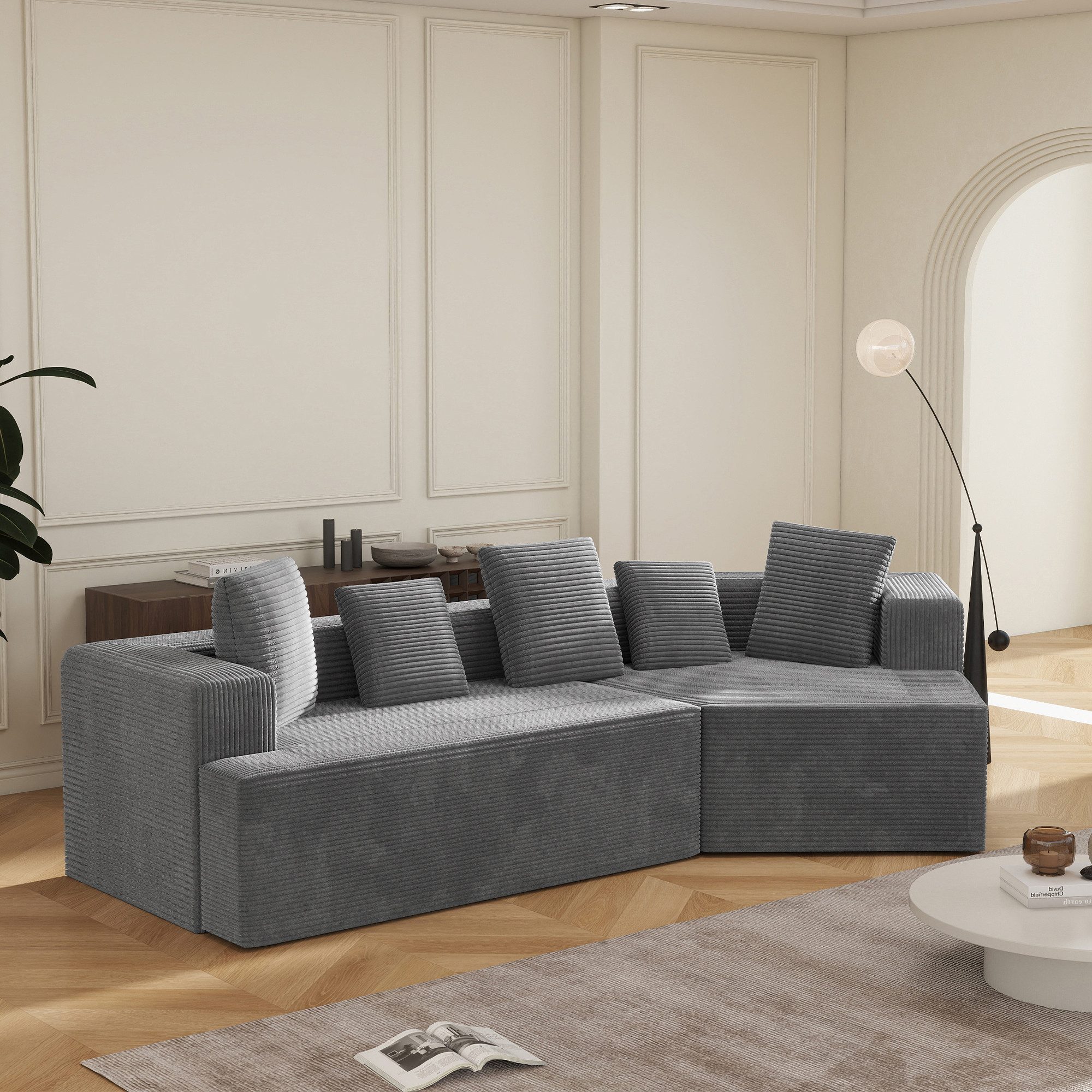 Odikalo Loungesofa Modulsofa, Cloud Sofa, einfache Montage, Komfortbezug