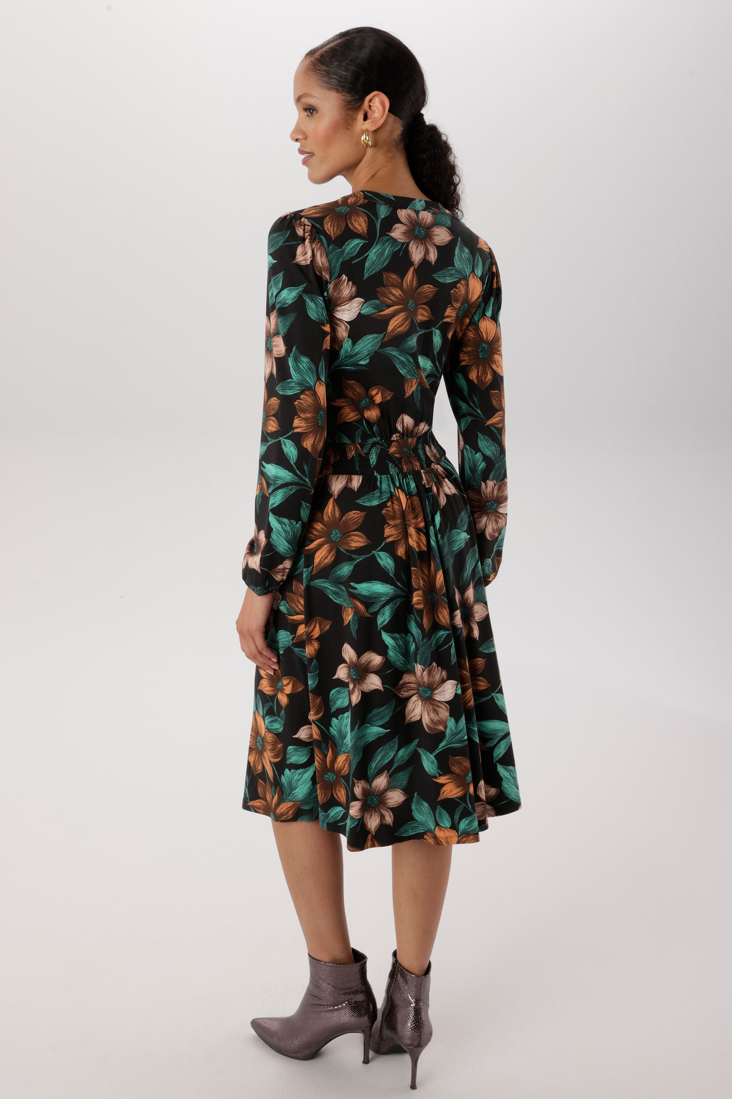 Aniston SELECTED Jerseykleid mit dekorativen V-Ausschnitt - NEUE KOLLEKTION – Bild 2 von 5