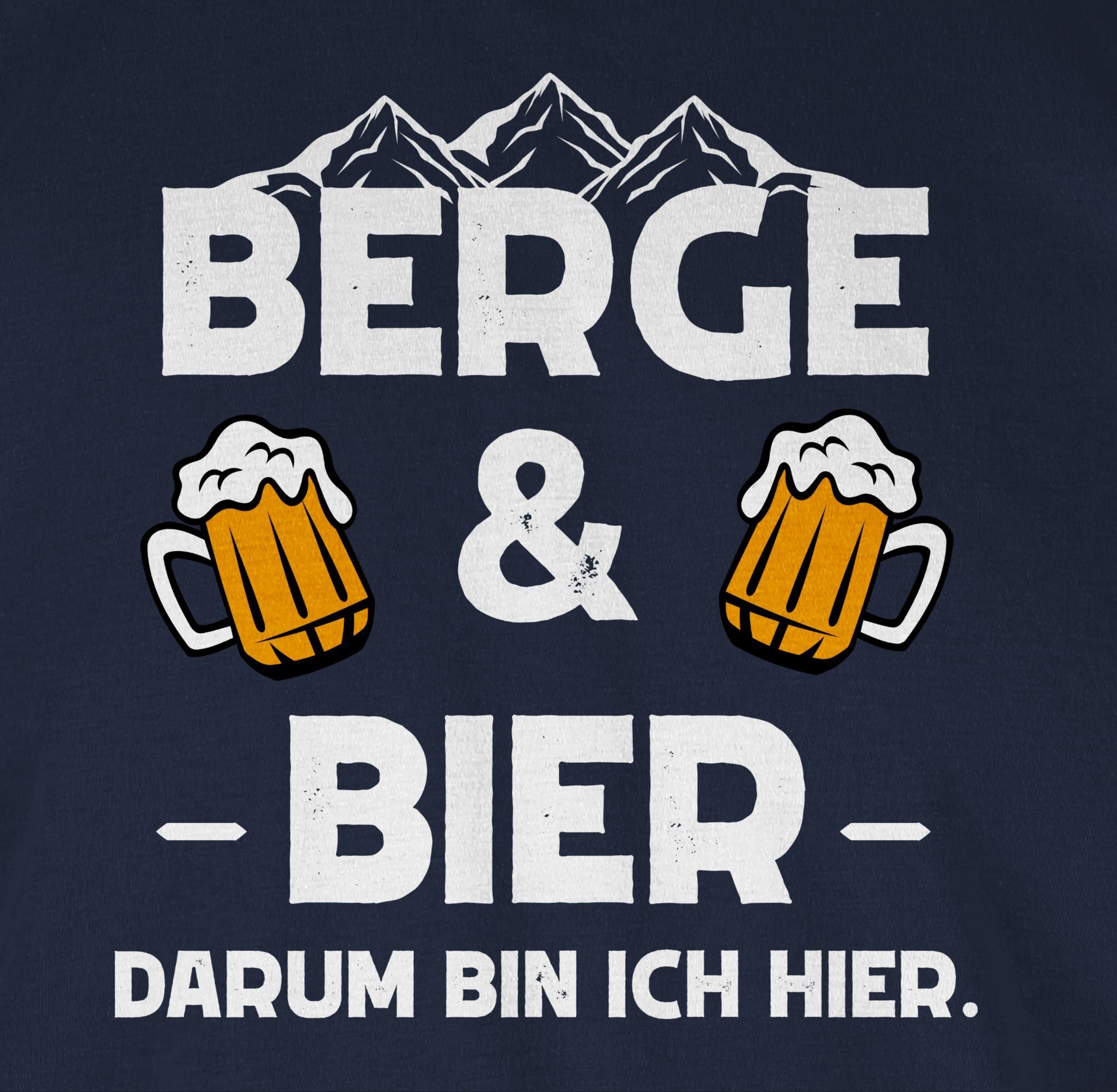 T-Shirt Shirtracer Berge Navy 3 Ski Apres Blau Bier Party und