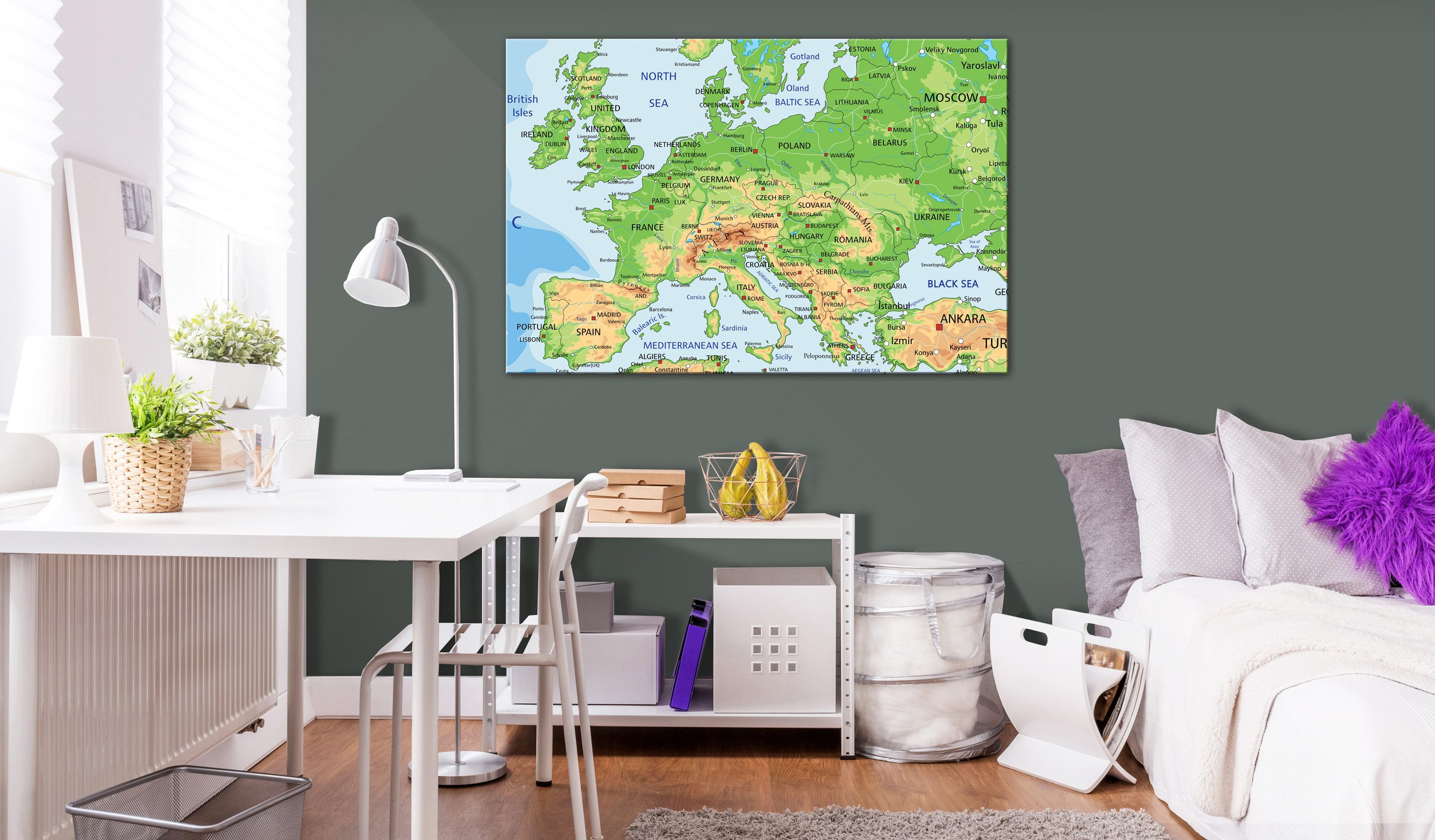 Artgeist Pinnwand Europe [Cork Map]