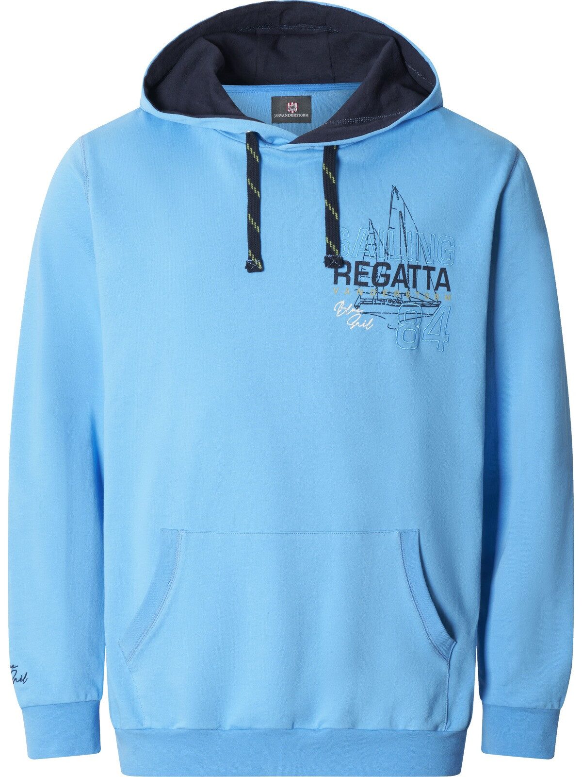 Jan Vanderstorm Kapuzensweatshirt GUNDBERT mit stylischer Kängurutasche