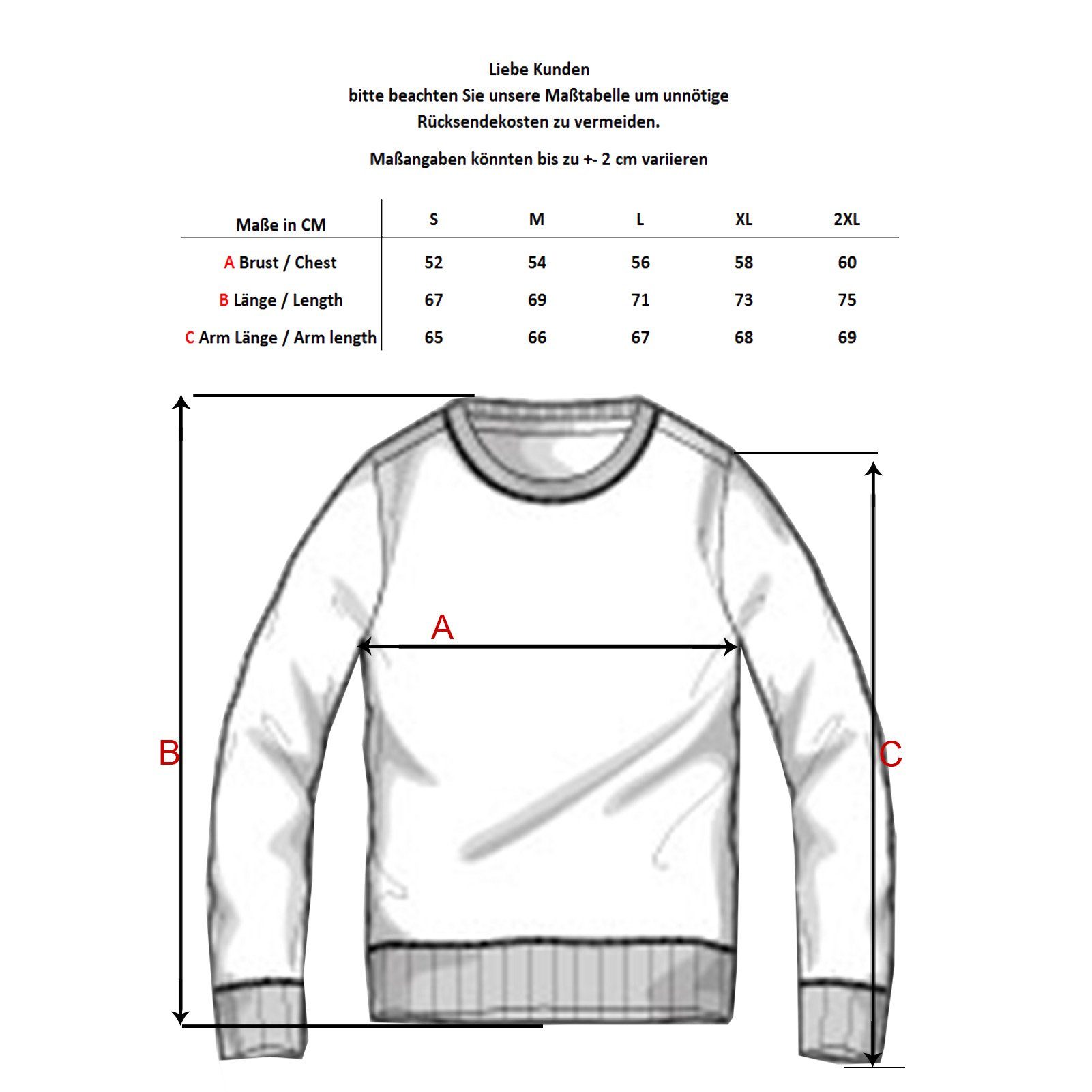 Baxboy Longshirt Herren Longsleeve T-Shirt Moderner Männer Langarmshirt B-704