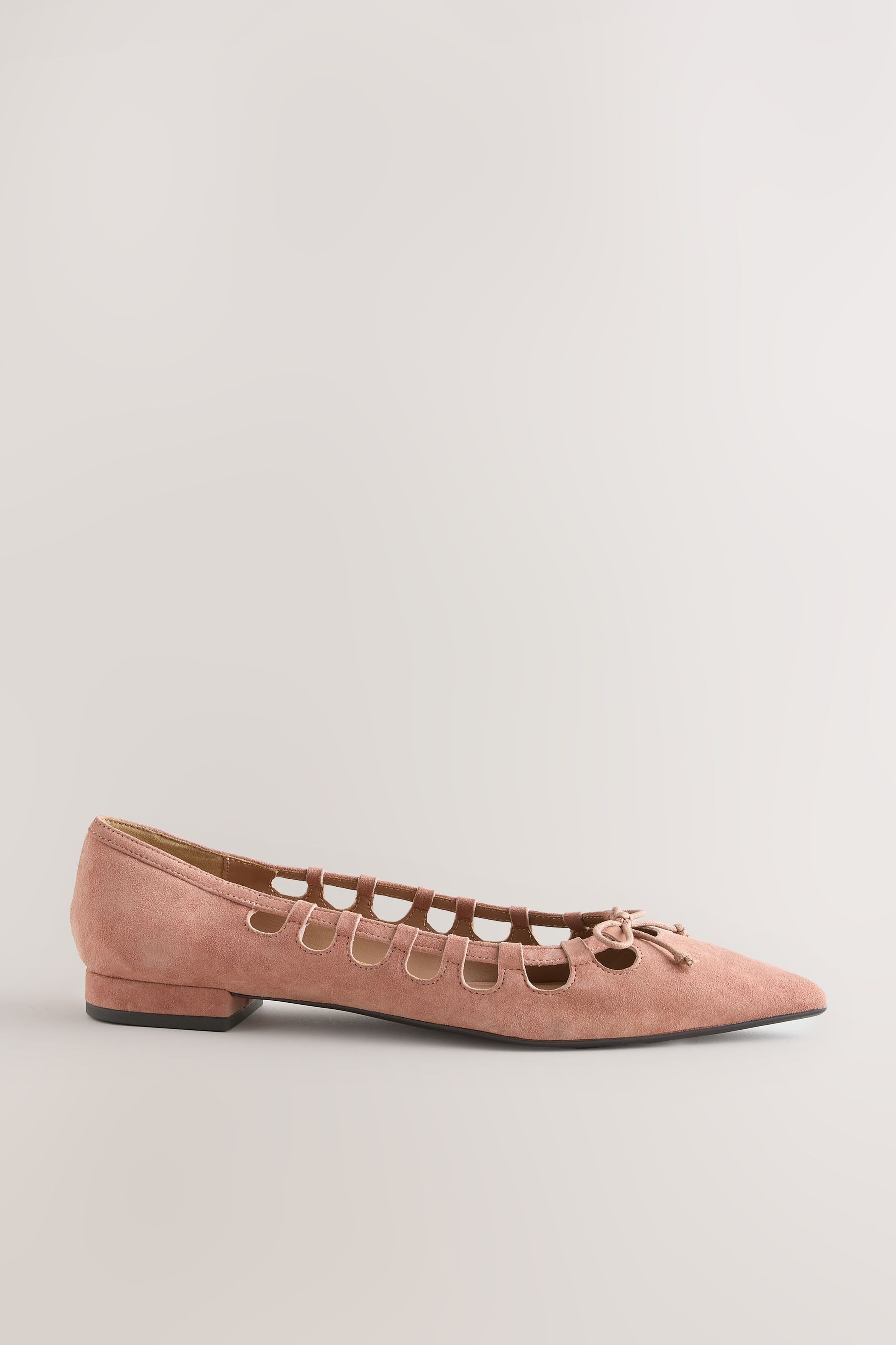 Next Forever Comfort® Spitze Lederschuhe mit Cutout Ballerina (1-tlg)