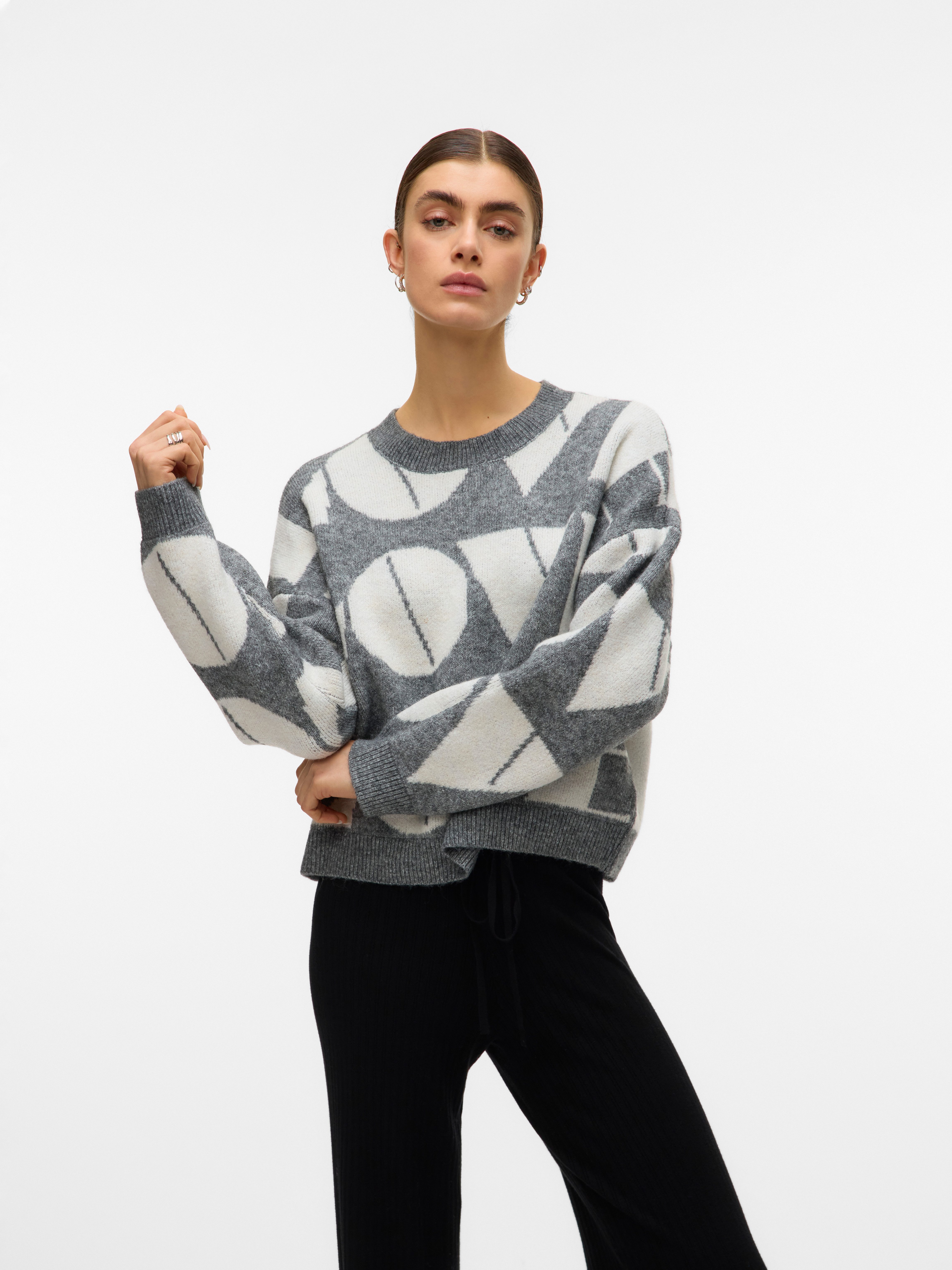 Vero Moda Strickpullover VMLOVE LS O-NECK PULLOVER BOO günstig online kaufen
