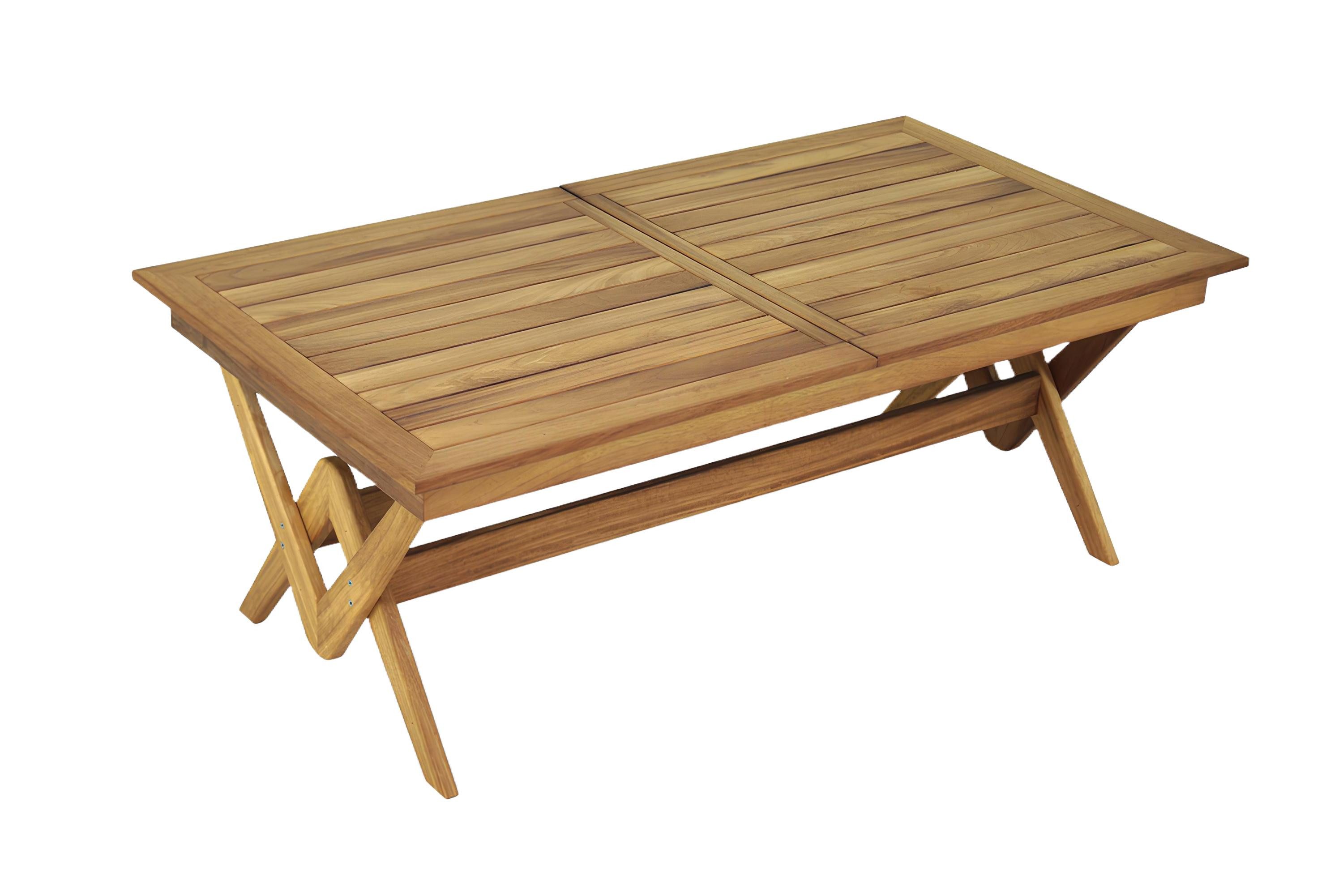 Xlmoebel Gartentisch Großer Gartentisch Luxuriöse Holz Möbel Designer Robuste (Esstisch), Hergestellt in Europa