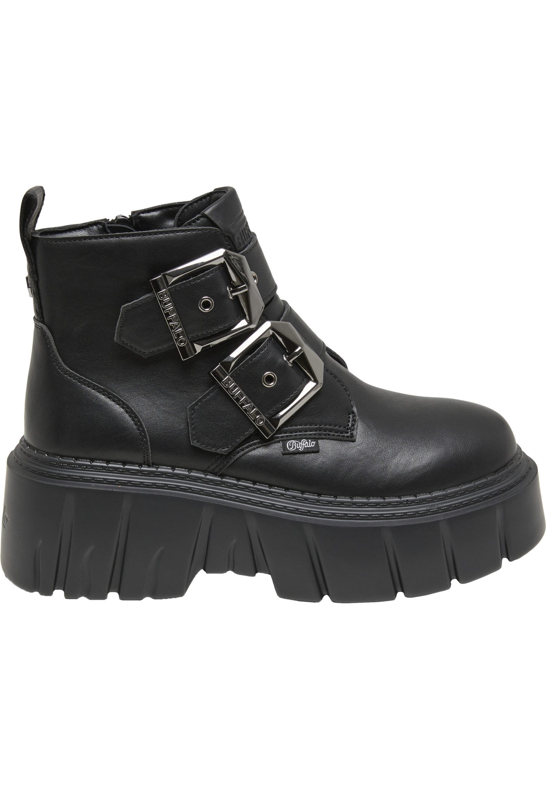 Buffalo Buffalo ZESPHER BIKER BUCKLE - VEGAN NAPPA Stiefel