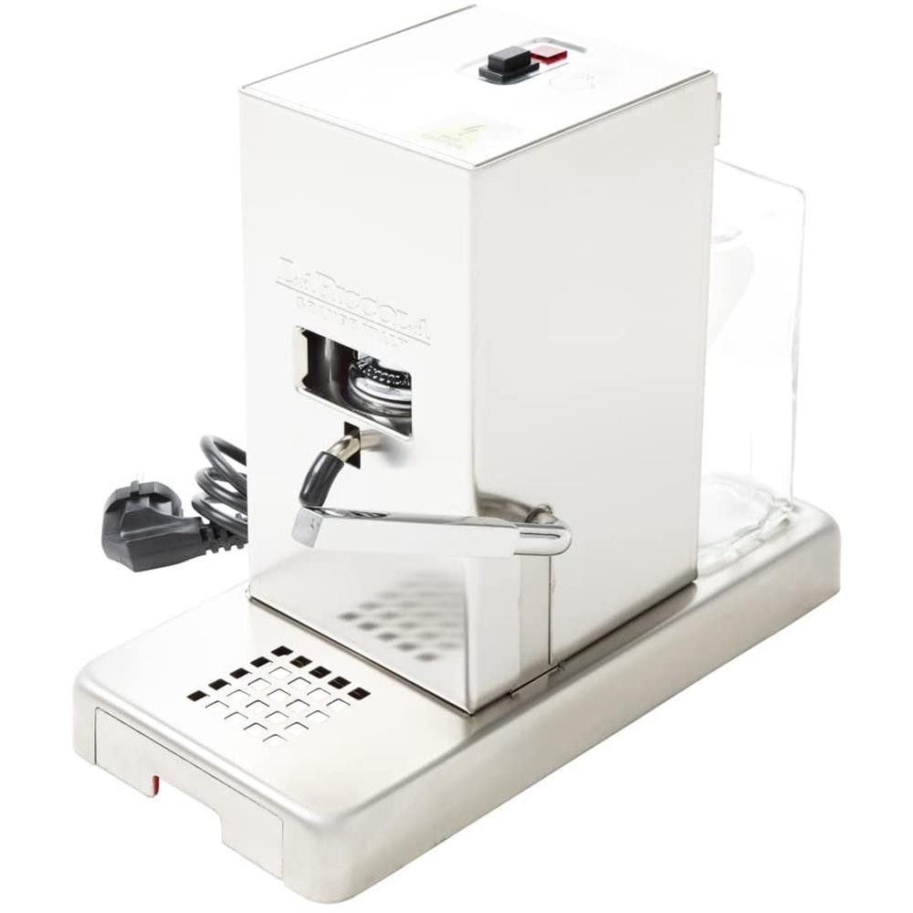 La Piccola Espressomaschine Piccola Satina Espressomaschine ESE-Pads 44 mm Edelstahl, kompakte Größe, leistungsstarker Thermoblock, schnelles Aufheizen, Made in Italy
