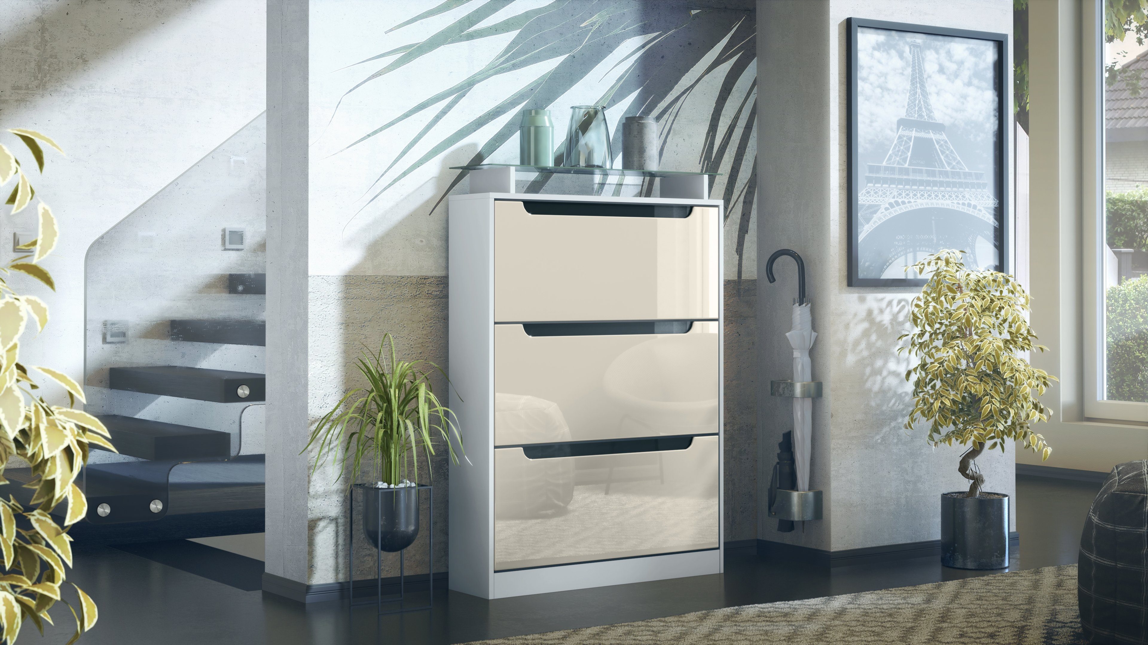 Vladon Schuhschrank Space (Schuhkipper, für 24 günstig online kaufen